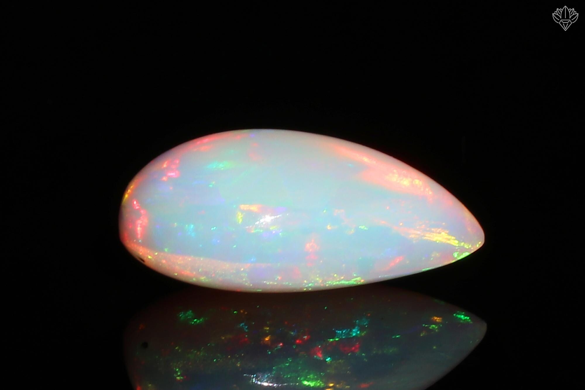 Ethiopian Welo Opal Cabochon: AAA Grade Multi-Fire Gemstone, 6.19 Cts