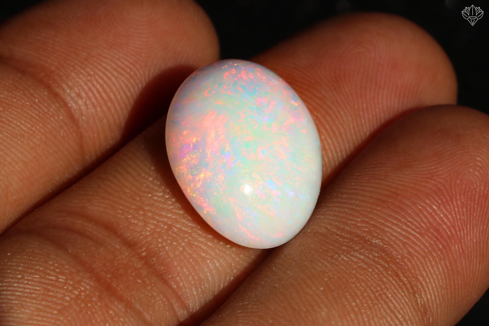 Ethiopian Welo Opal Cabochon: Oval Gemstone, October Birthstone, 10.53 Cts