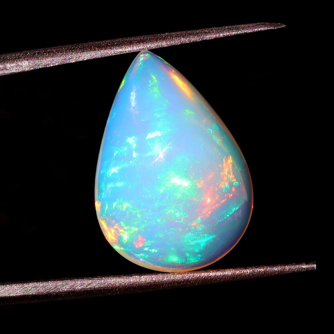 Welo Ethiopian Opal Pear Cabochon - 6.87 Cts Loose Gemstone