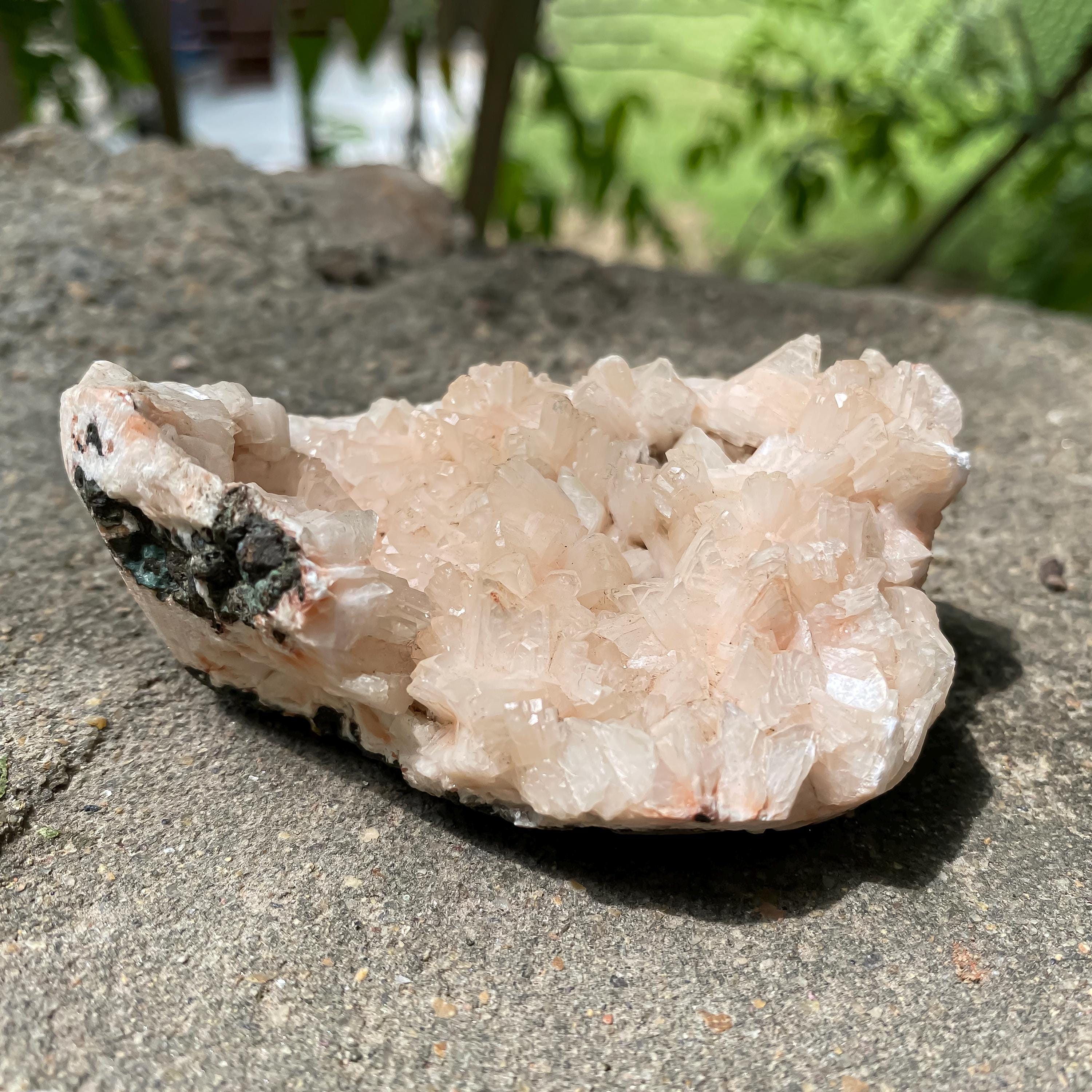 Natural Stillbite Apophyllite Geode - Raw Minerals for Healing, Meditation & Spiritual Energy Rough 120gm