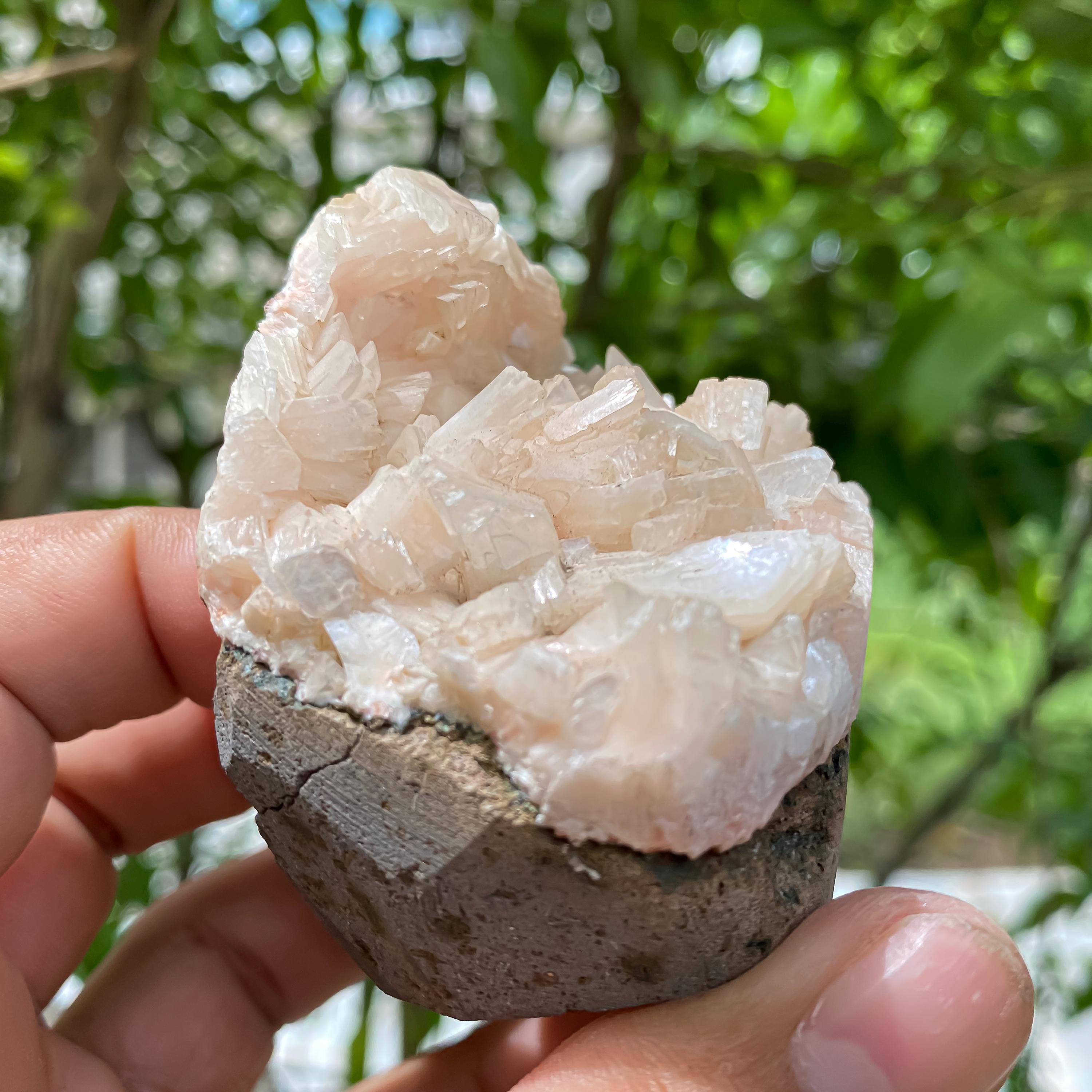 Stilbite Apophyllite Cluster - 220gm Rare Healing Crystals for Spiritual Growth & Home