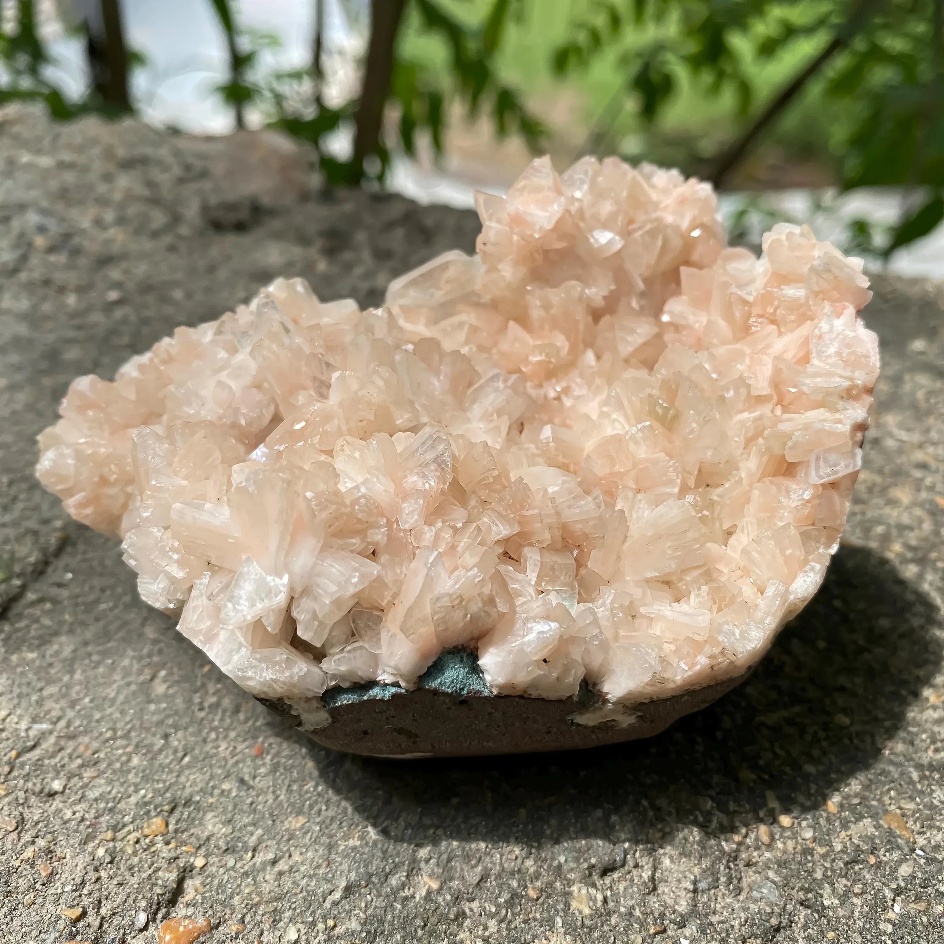 Unique Natural Stilbite Apophyllite Cluster - 460gm Energy Balancing Gemstone for Your Space Rough Zeolite