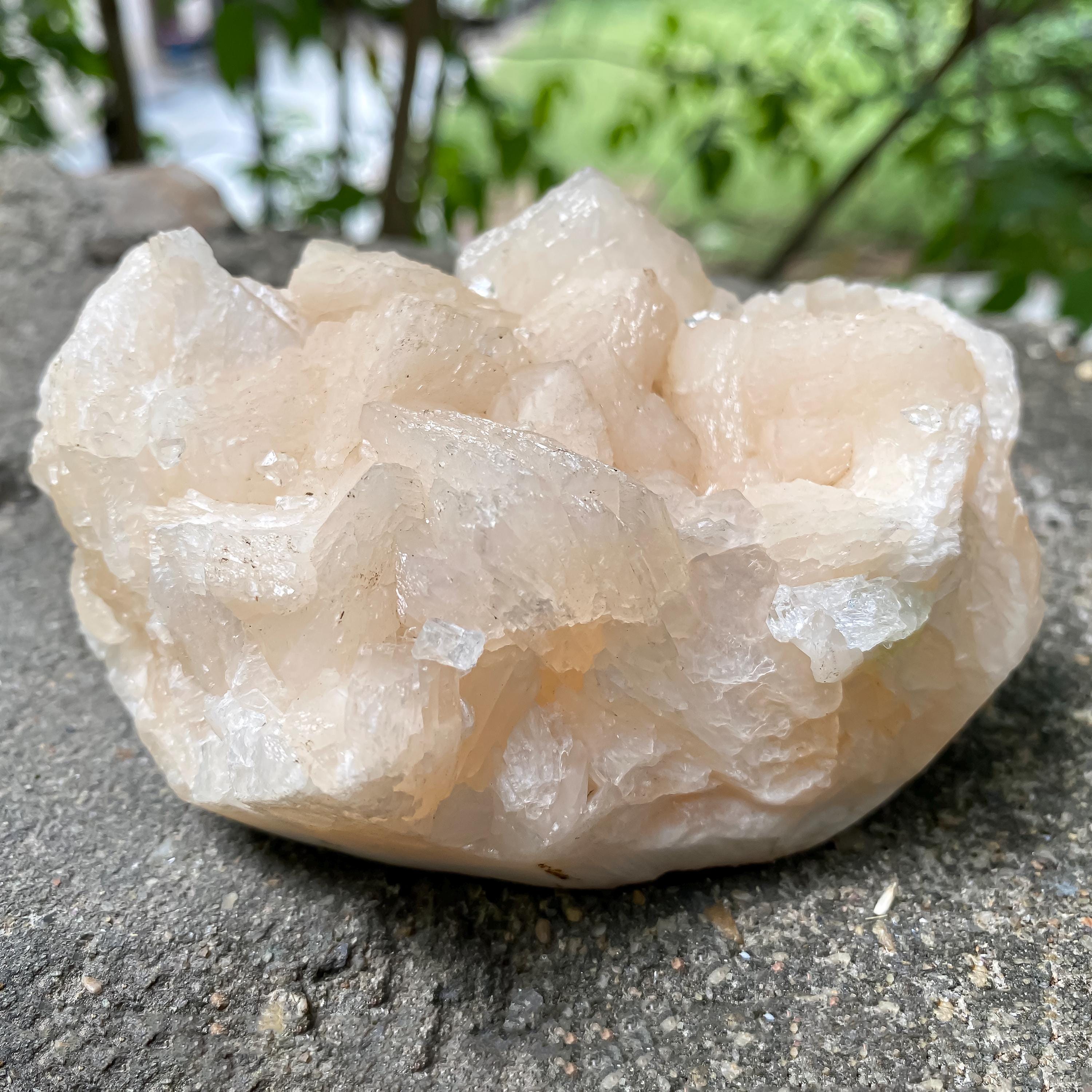 Stillbite Apophyllite Crystal Cluster  415gm Natural Geode Rough Stone for Energy Healing, Meditation & Display