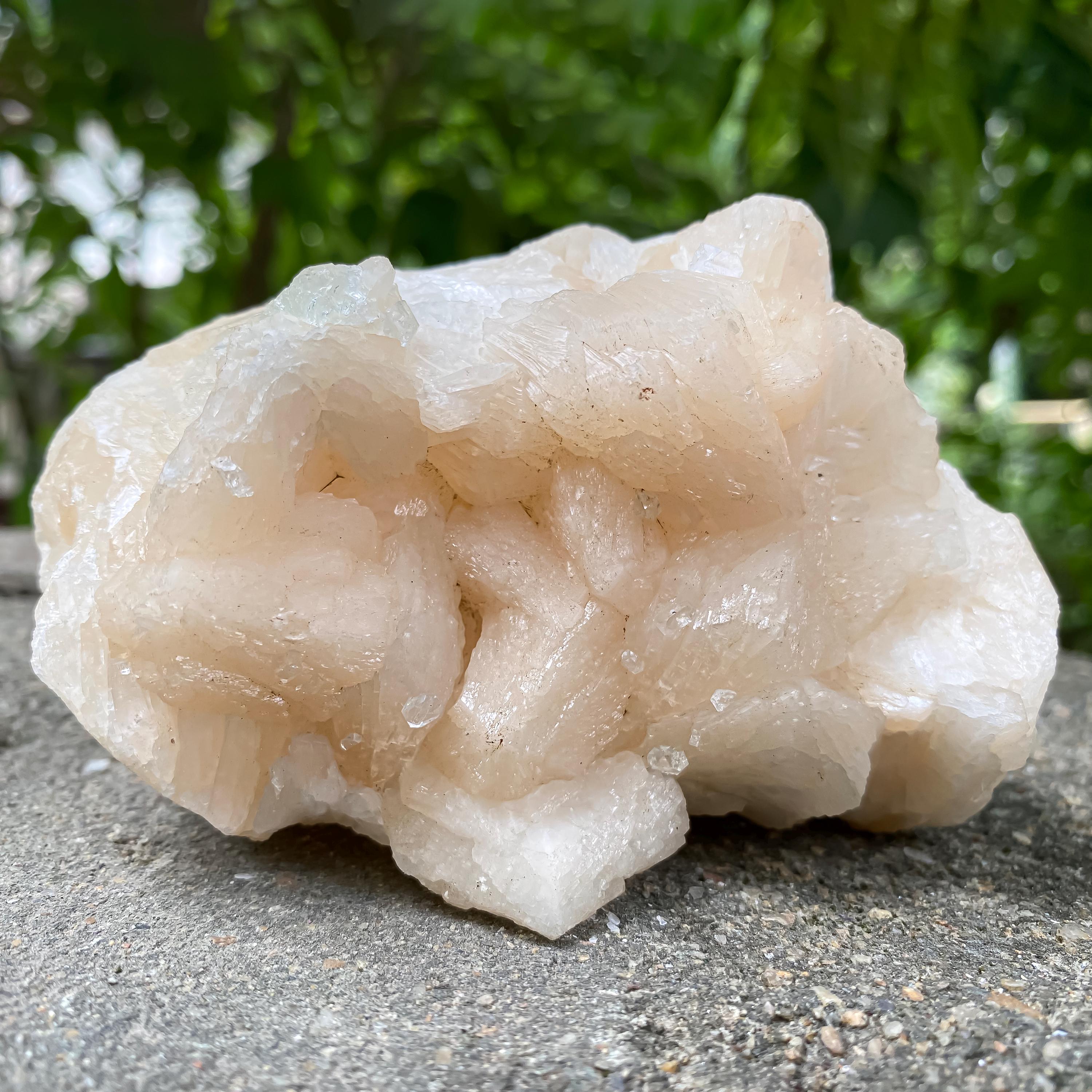 Stillbite Apophyllite Crystal Cluster  415gm Natural Geode Rough Stone for Energy Healing, Meditation & Display