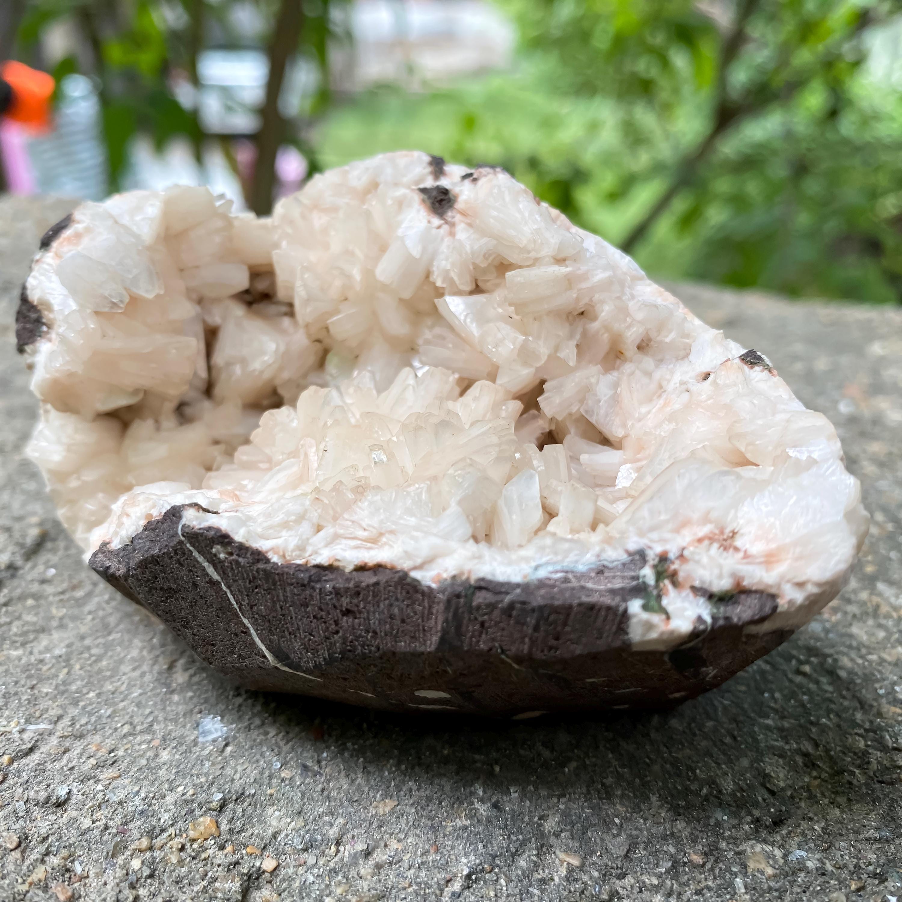 Natural Stillbite Apophyllite Geode Cluster  250gm Healing Crystal, Mineral Specimen, Home Decor, Meditation & Reiki Energy Stone