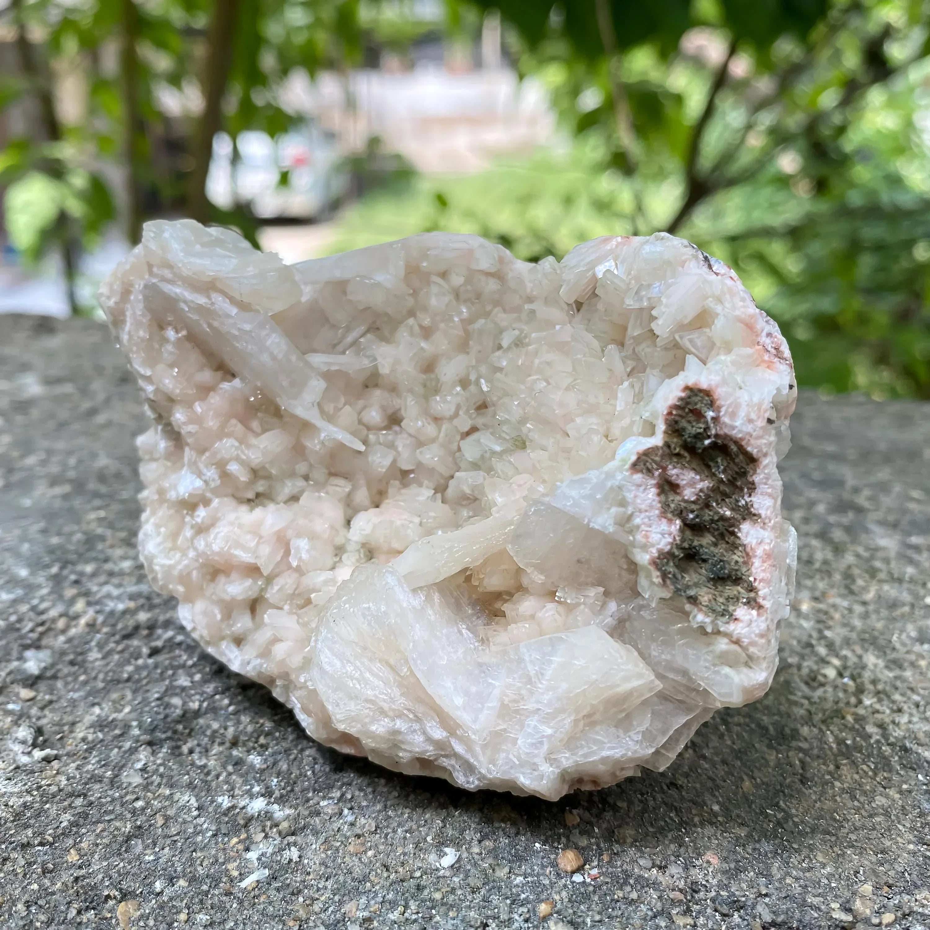 Crystals of Stilbite Apophyllite Stilbite in Matrix Cluster Rough 240gm Zeolite