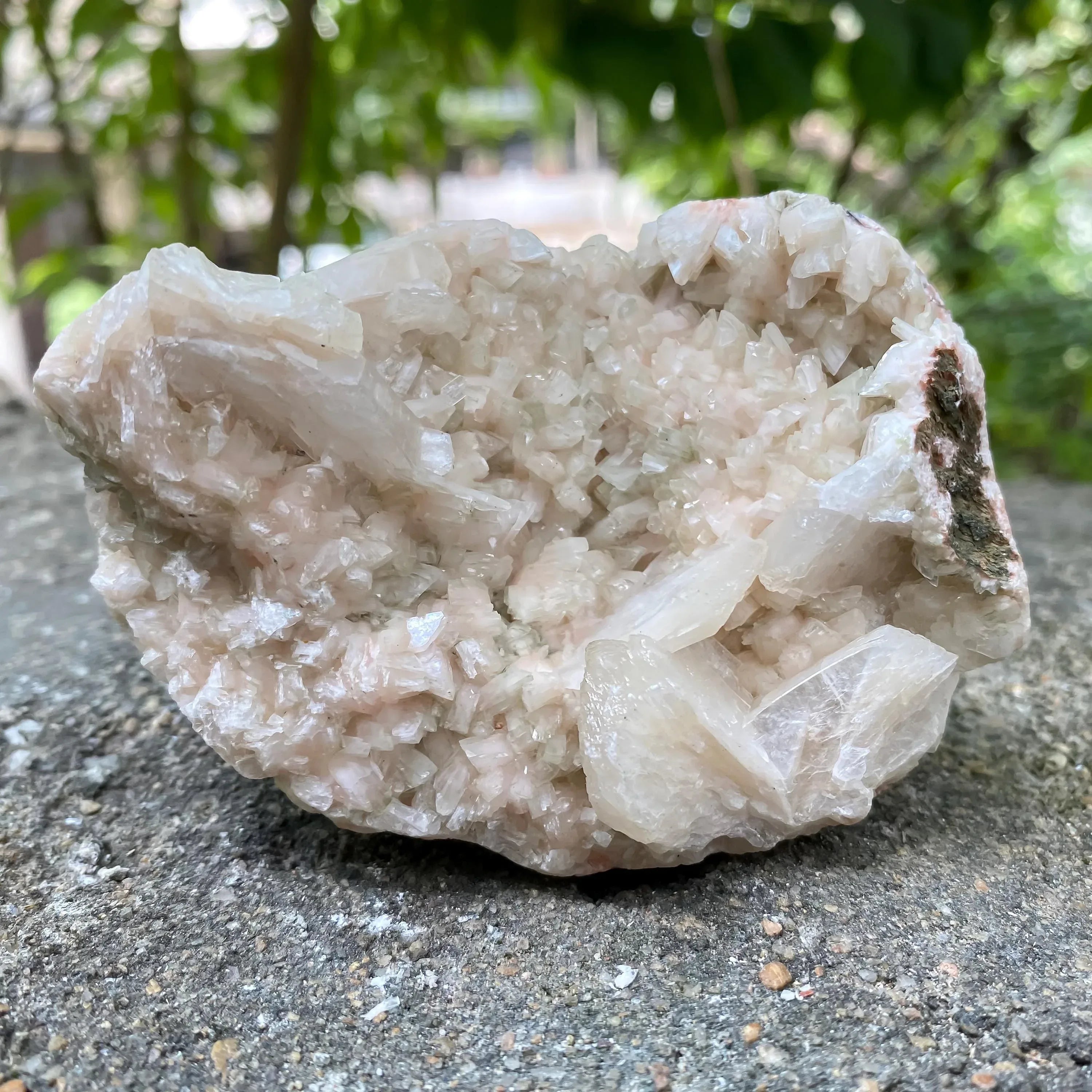 Crystals of Stilbite Apophyllite Stilbite in Matrix Cluster Rough 240gm Zeolite