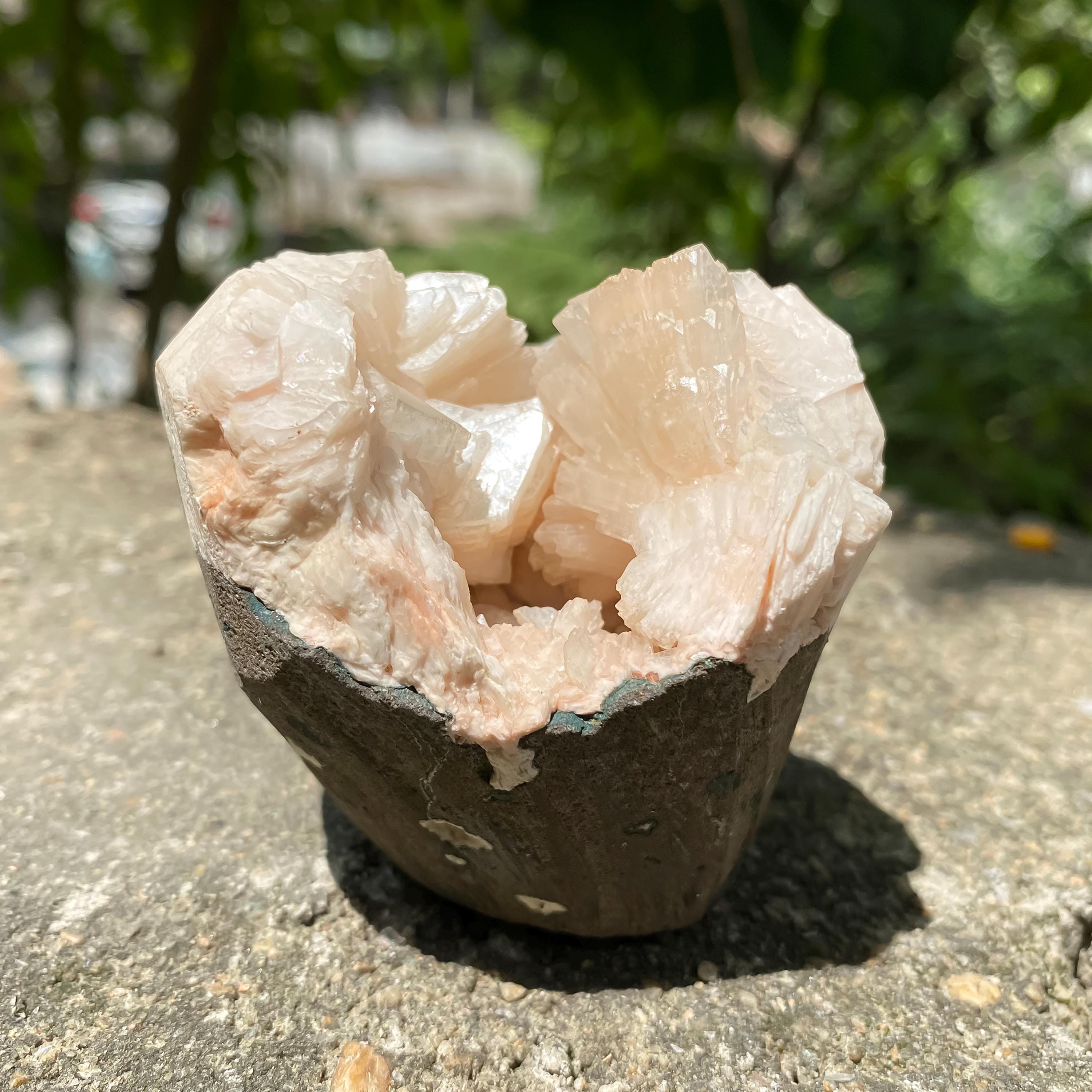 Stilbite Apophyllite Cluster: High Vibration Healing Crystal 230gm