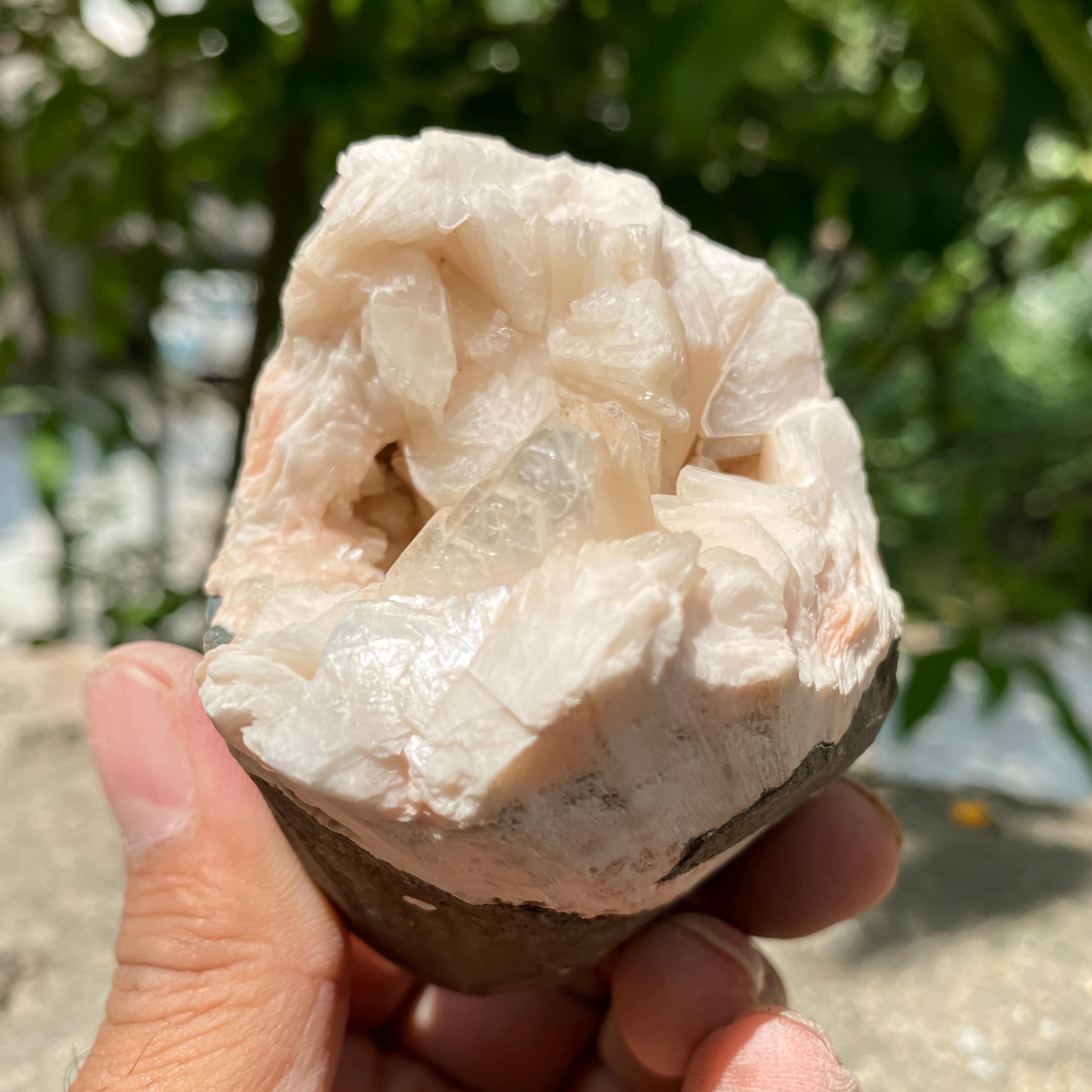 Stilbite Apophyllite Cluster: High Vibration Healing Crystal 230gm