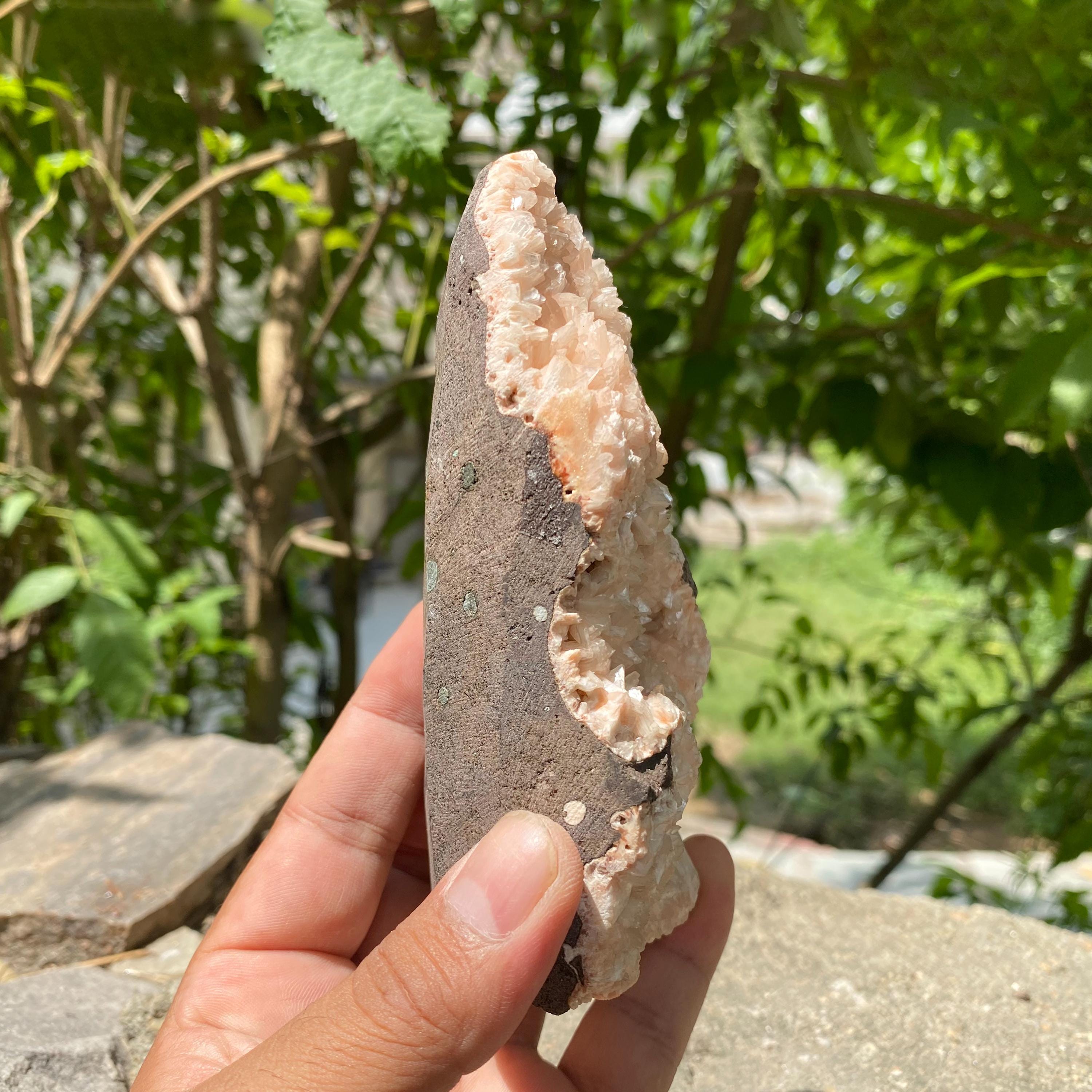 Stilbite Apophyllite Cluster: Calming Healing Crystal Decor 475gm