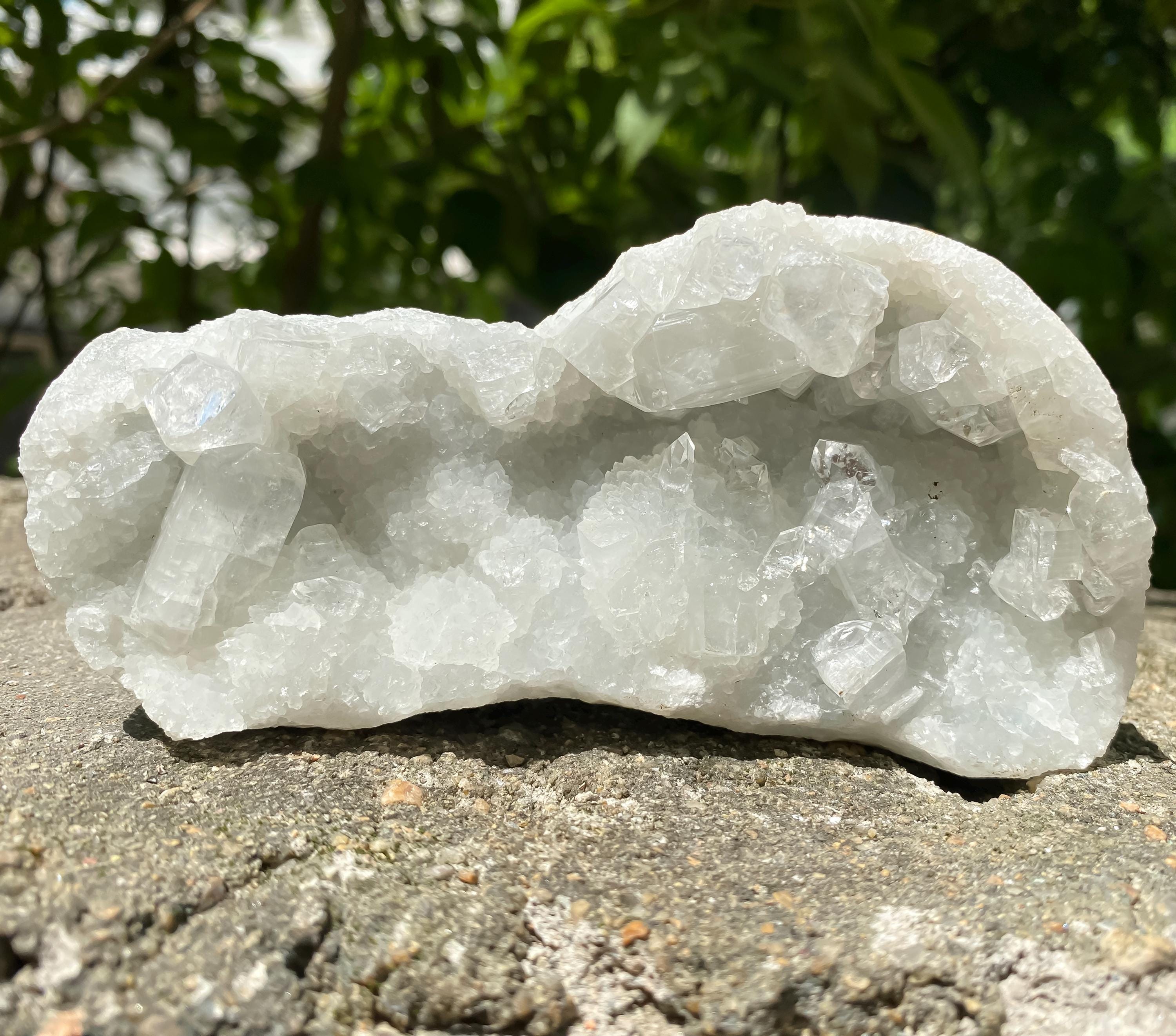 White Apophyllite Crystal Cluster, 280gm Zeolite Specimen, Cubic Crystals Rough, White Apophyllite Zeolite Cluster