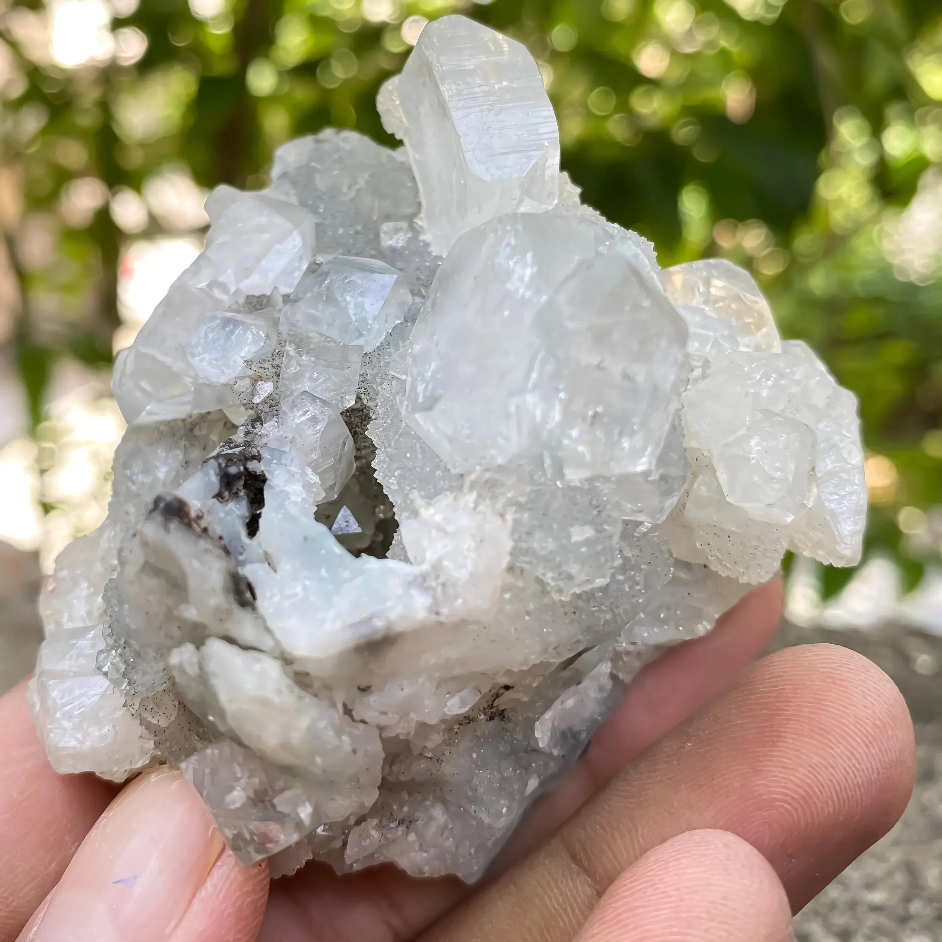 Apophyllite Zeolite Cluster 150gm Natural Crystal Mineral Specimen 100% Genuine Zeolite