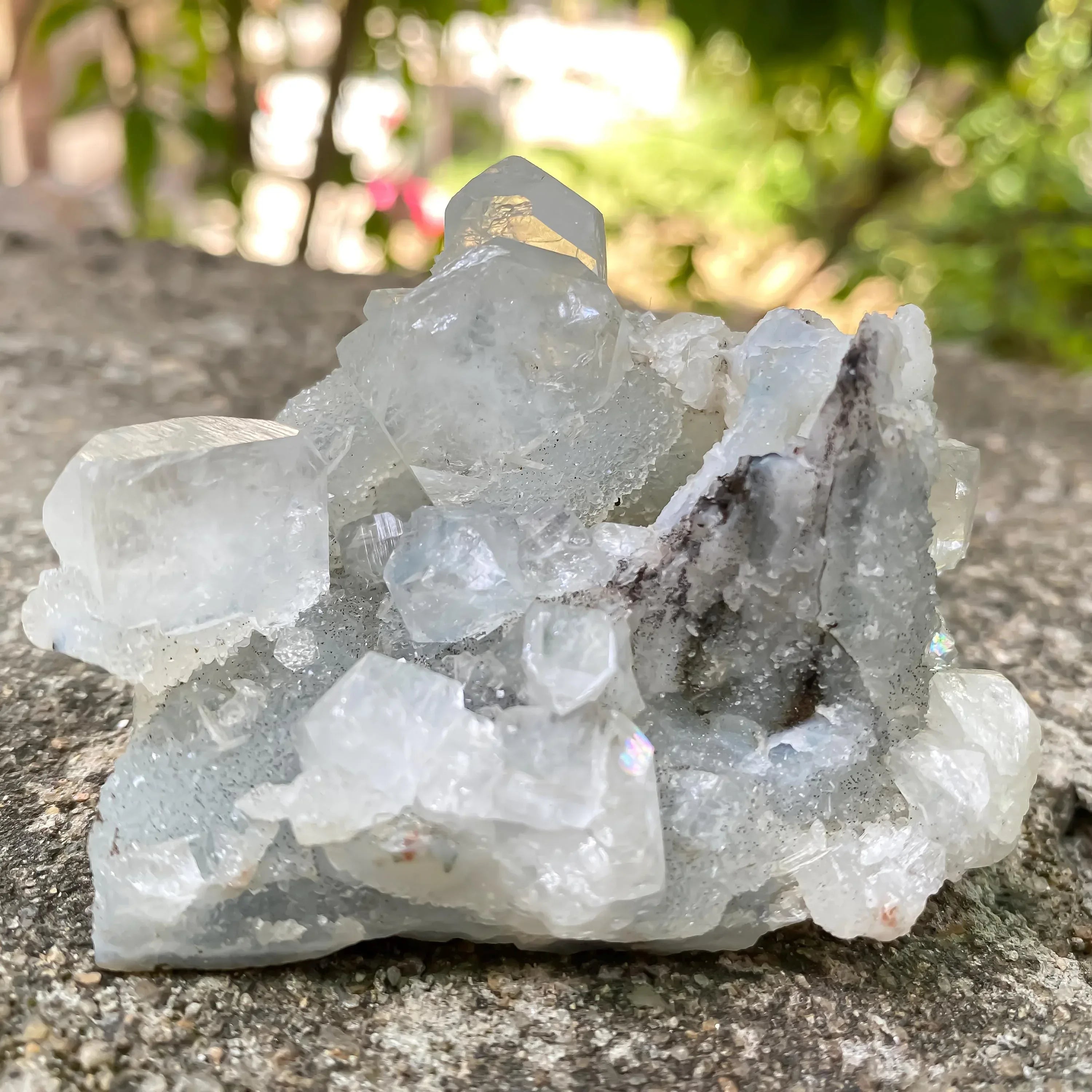 Apophyllite Zeolite Cluster 150gm Natural Crystal Mineral Specimen 100% Genuine Zeolite