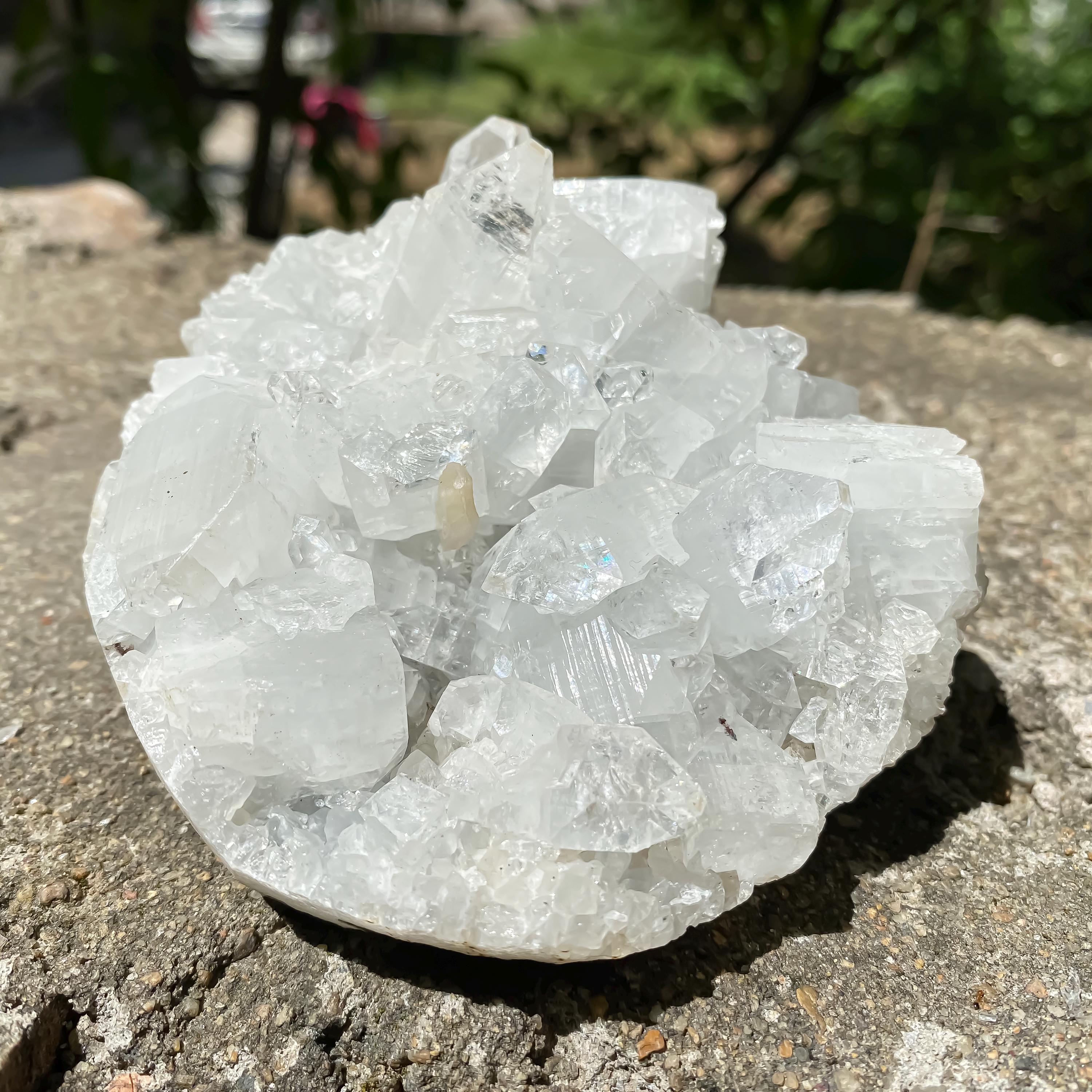 White Apophyllite Zeolite Cluster Rough  460gm Raw Crystal Mineral Reiki Healing