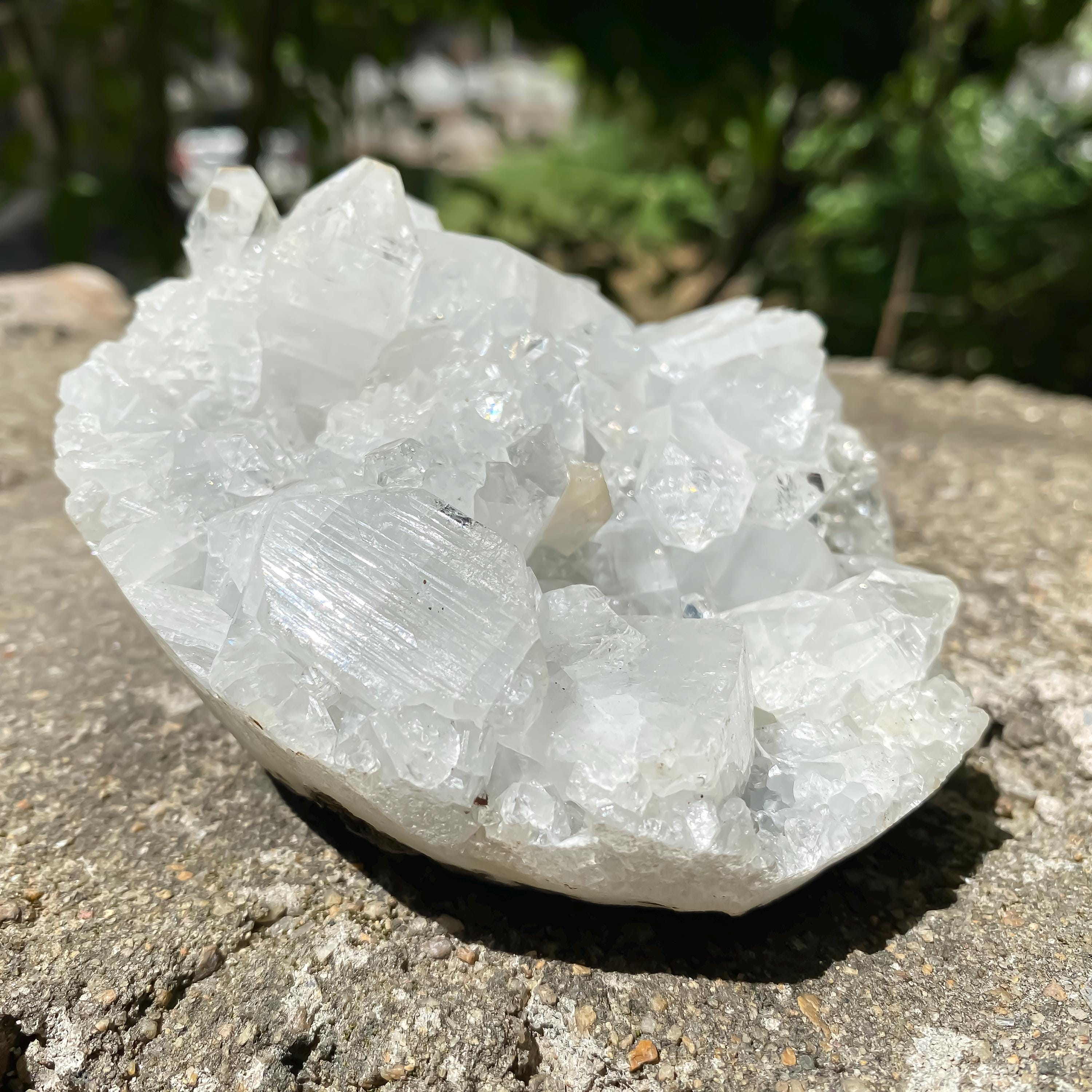 White Apophyllite Zeolite Cluster Rough  460gm Raw Crystal Mineral Reiki Healing