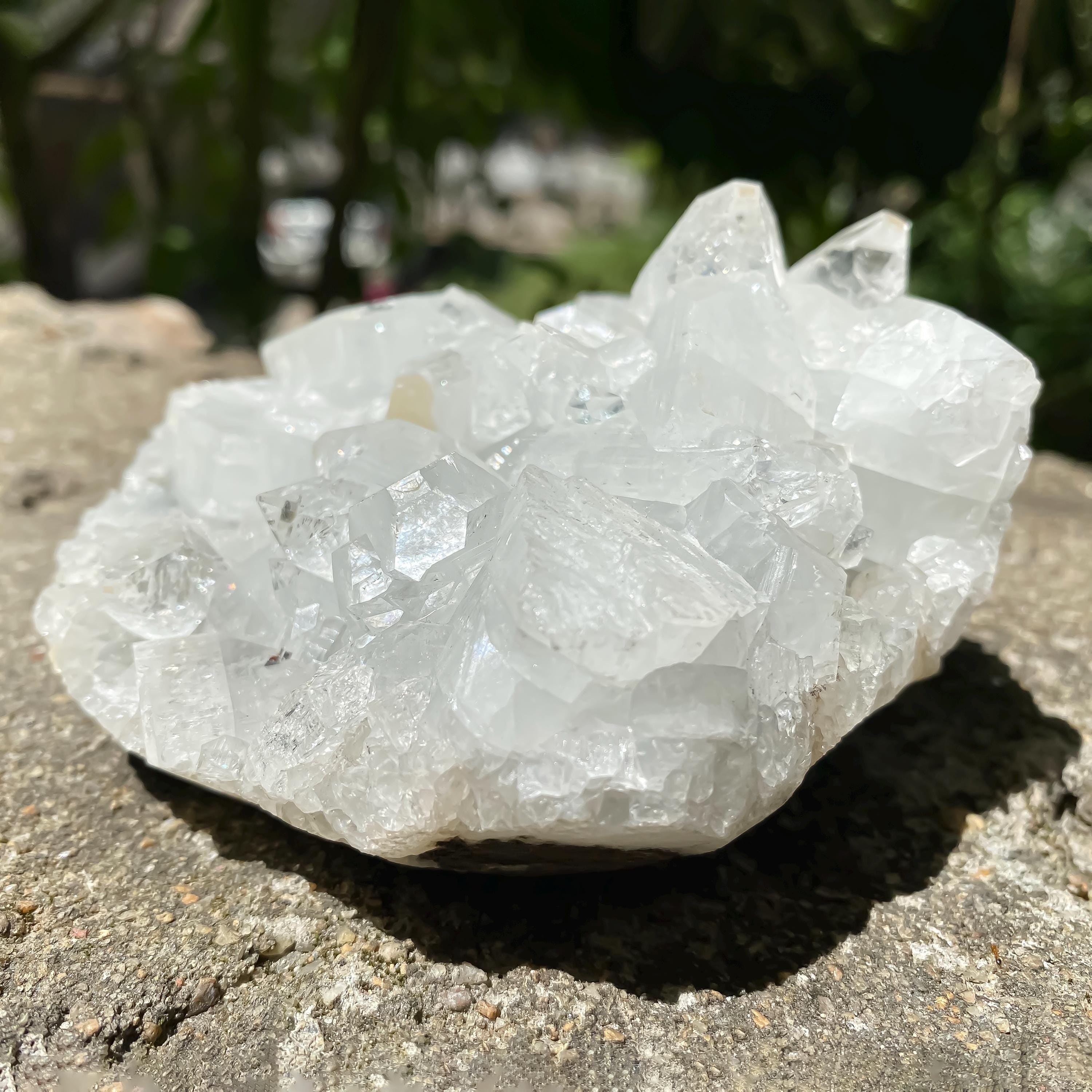 White Apophyllite Zeolite Cluster Rough  460gm Raw Crystal Mineral Reiki Healing