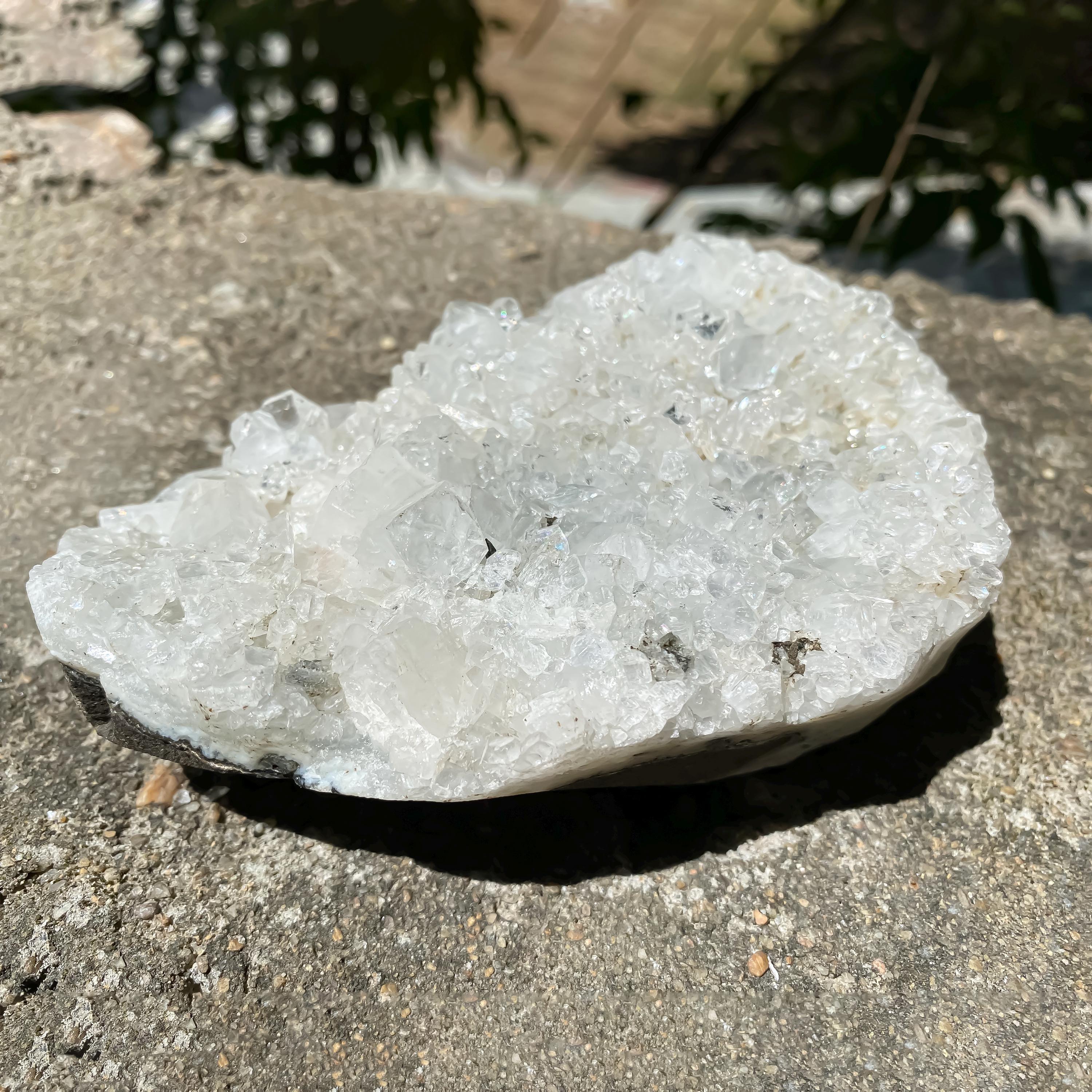 Apophyllite Zeolite Crystal Cluster 635gm Rare Natural Formation Collector Rough Zeolite