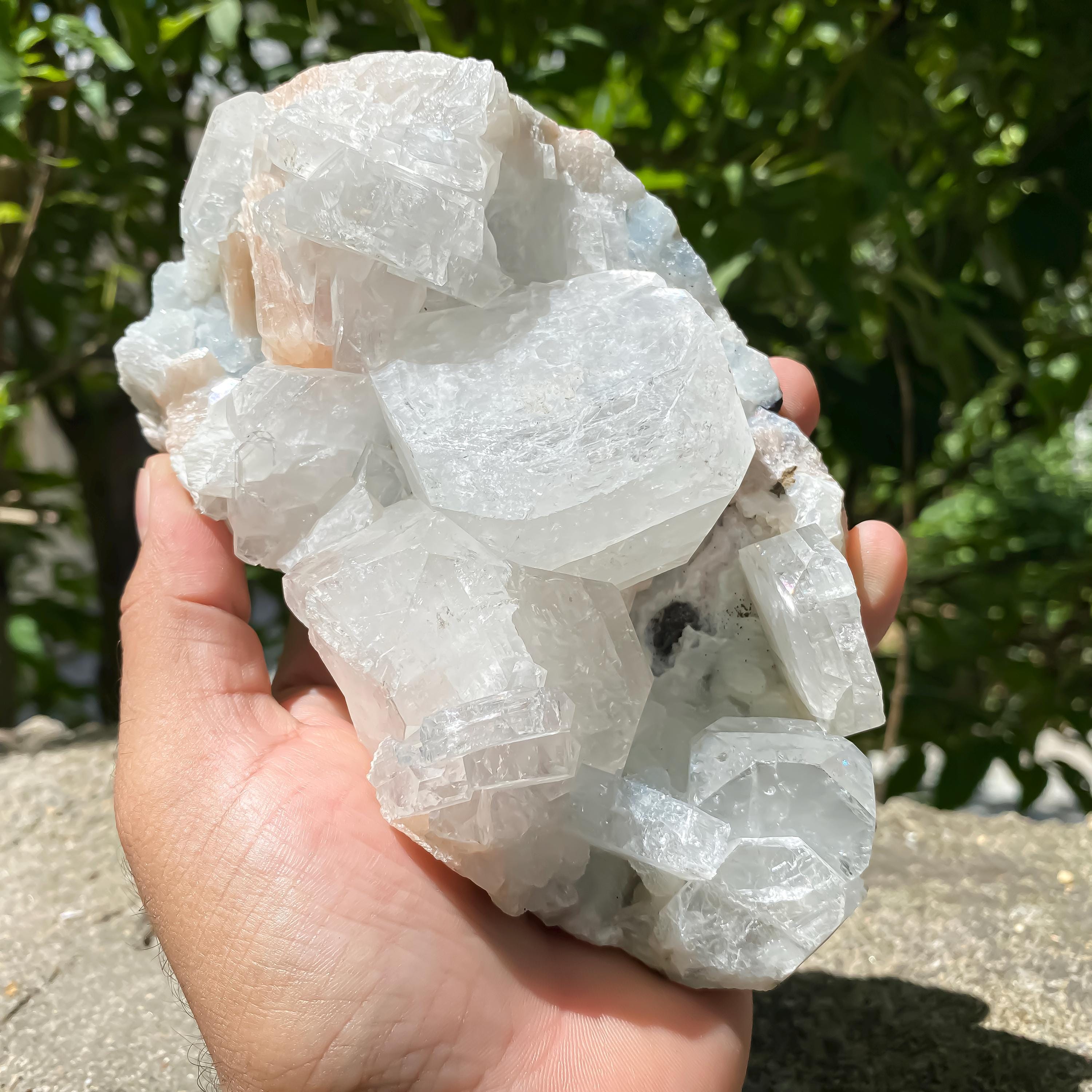 Apophyllite Cluster Crystal Specimen  Natural Rough Mineral Stone for Energy Healing, Meditation, Home Decor