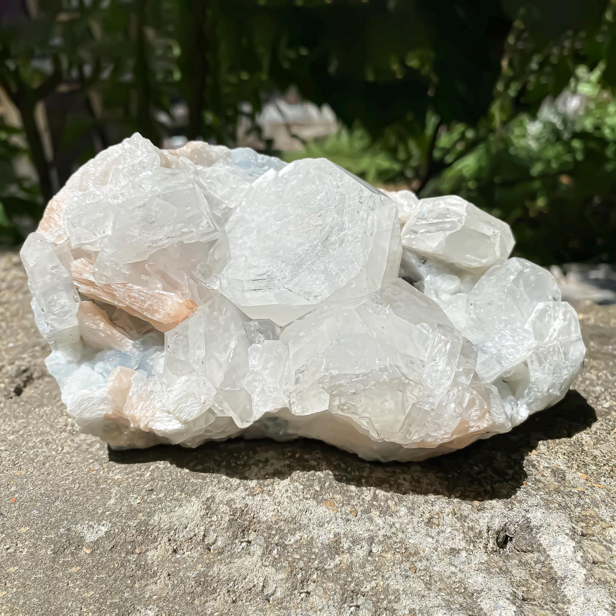 Apophyllite Cluster Crystal Specimen Natural Rough Mineral Stone for Energy Healing, Meditation, Home Decor Zeolite