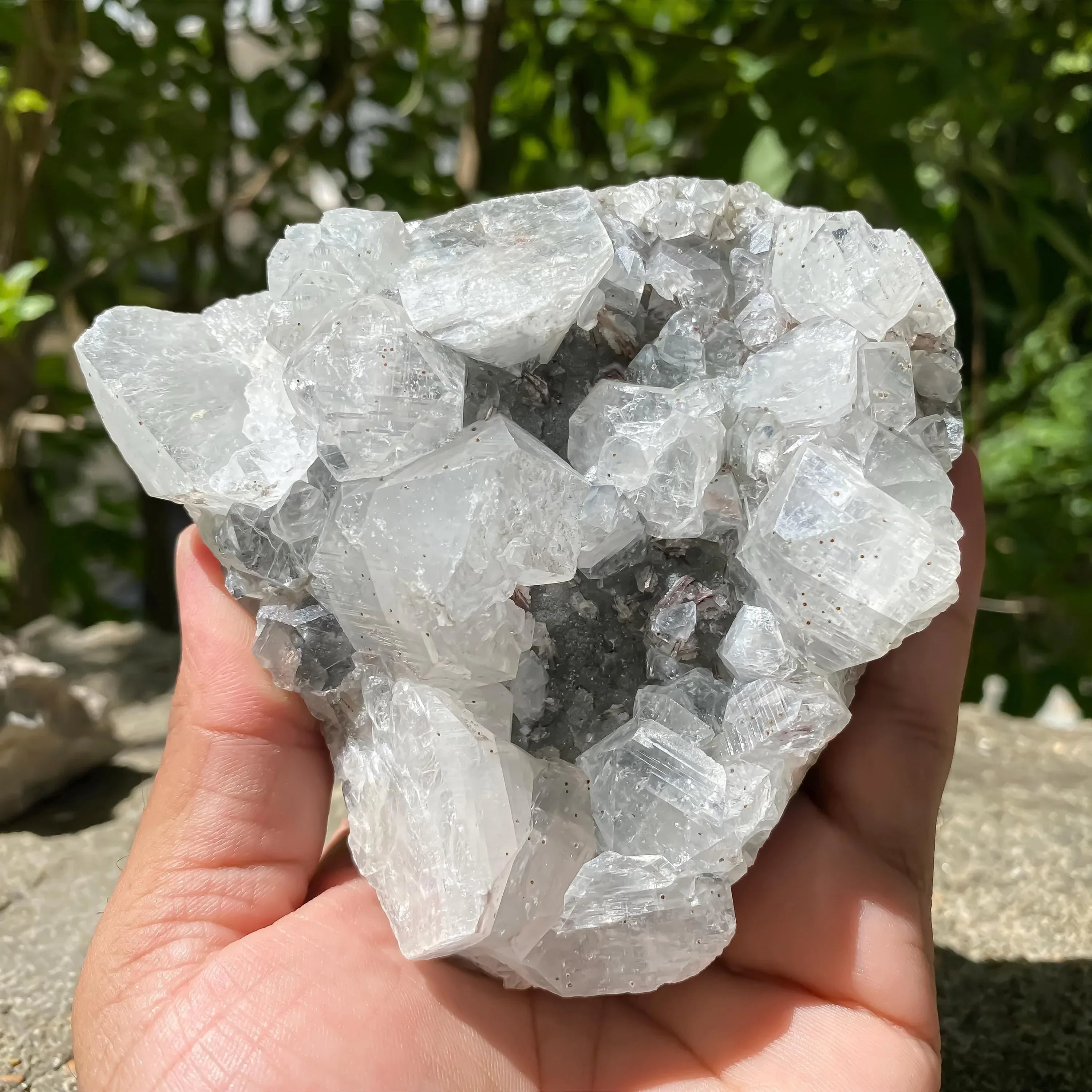 Apophyllite Crystal Cluster, Stunning Sparkling Zeolite Specimen, Cubic White Apophyllite Zeolite Cluster 580gm Zeolite