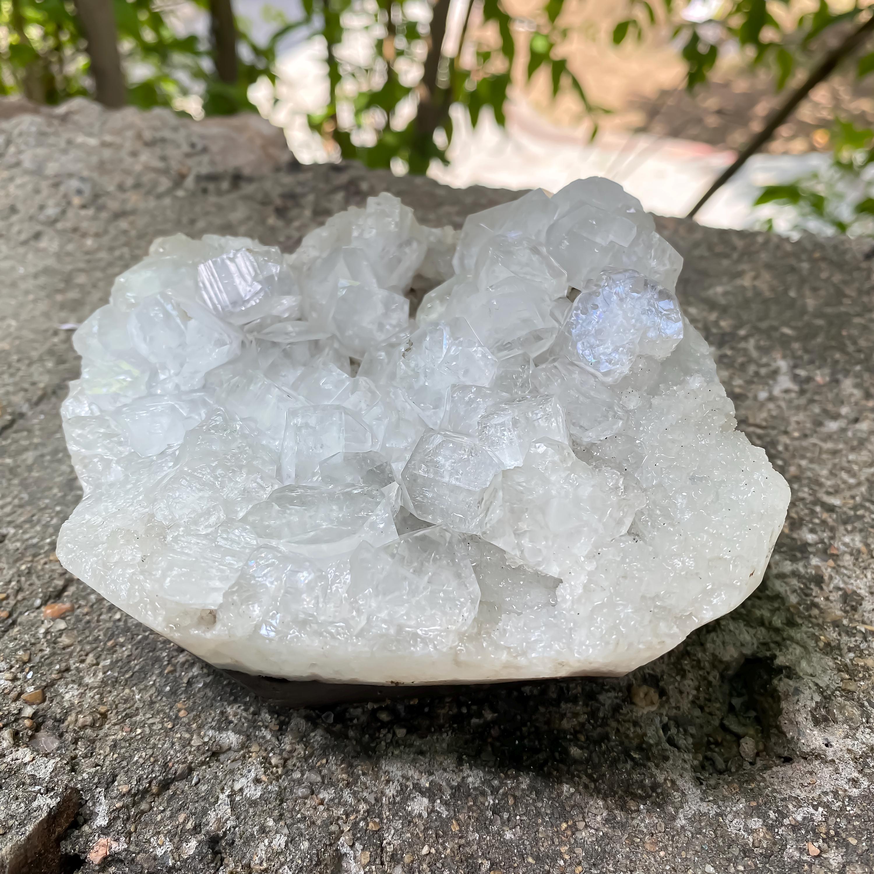 Natural Apophyllite with Stilbite Cluster - High Vibration Reiki Healing Crystal 975gm