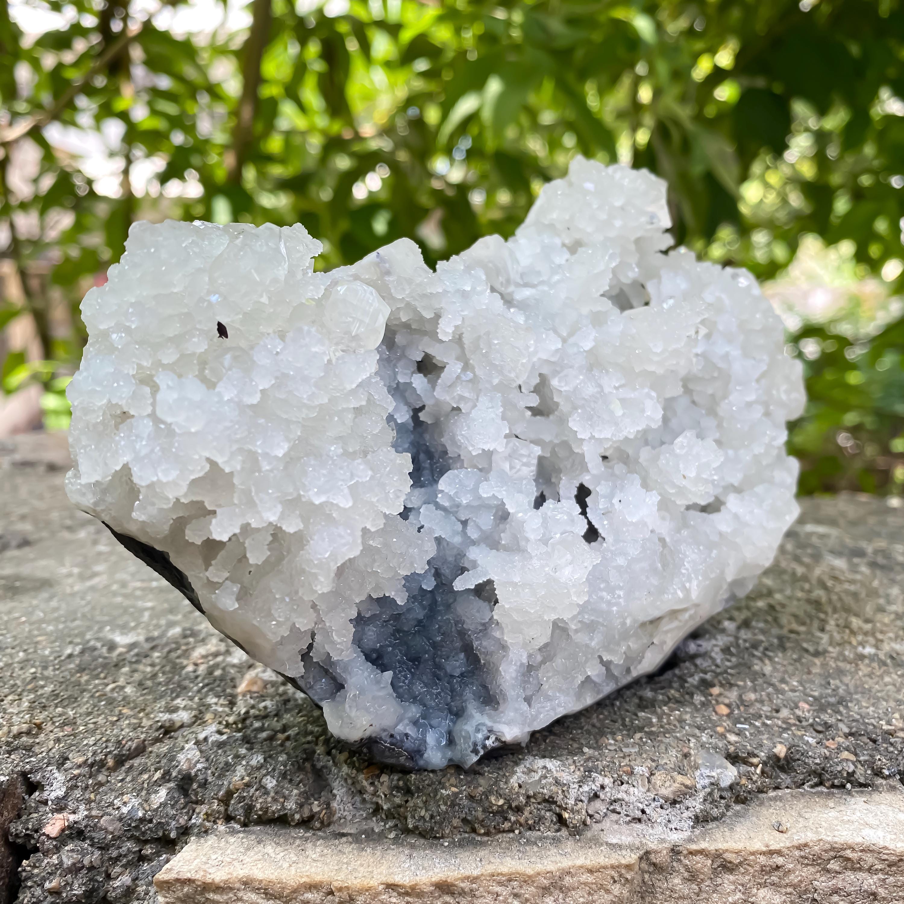 Raw Chalcedony Apophyllite Cluster  860gm Spiritual Healing Crystal, Reiki Energy Stone, Natural Mineral Specimen
