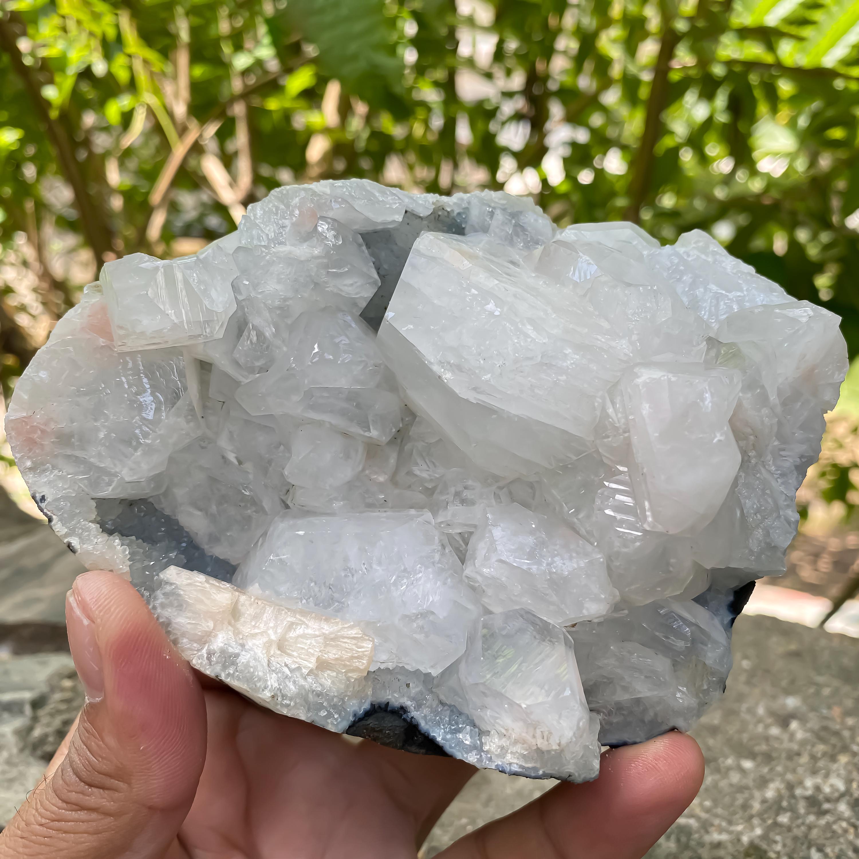 Natural Apophyllite Crystal Cluster  Zeolite Rough Mineral for Healing, Meditation, Home Decor 695gm