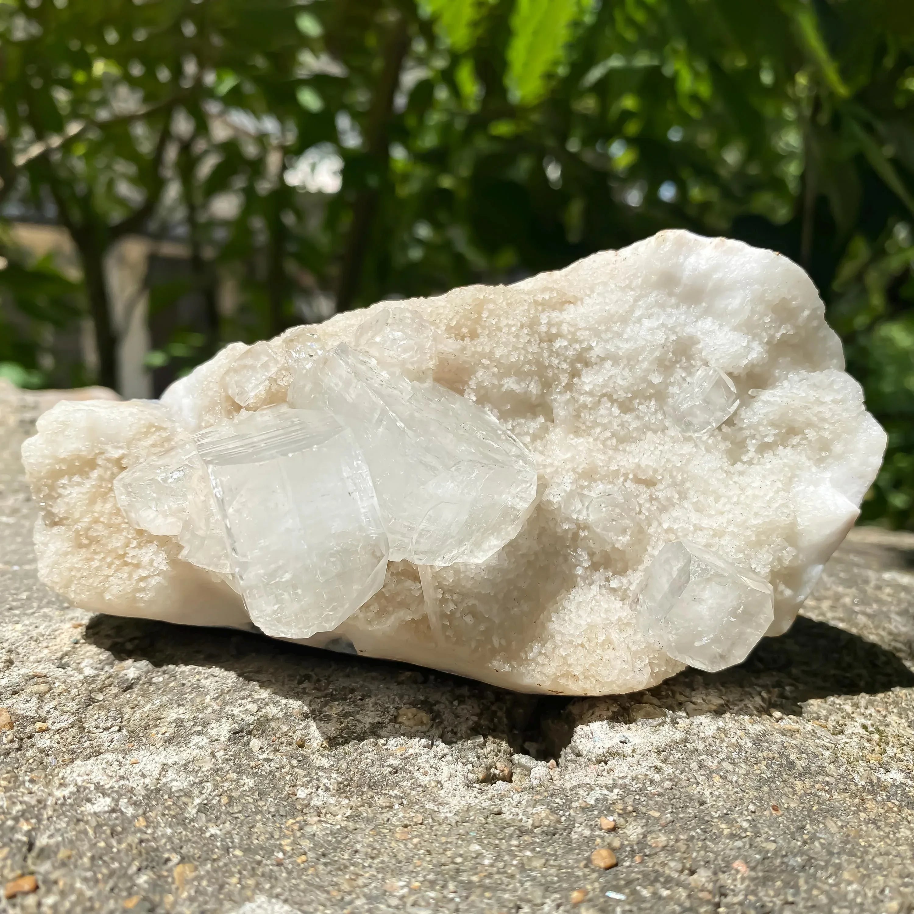 White Apophyllite Crystal Cluster | Raw Mineral | Reiki Healing Stone | Cluster Rough - Himalya Quartz