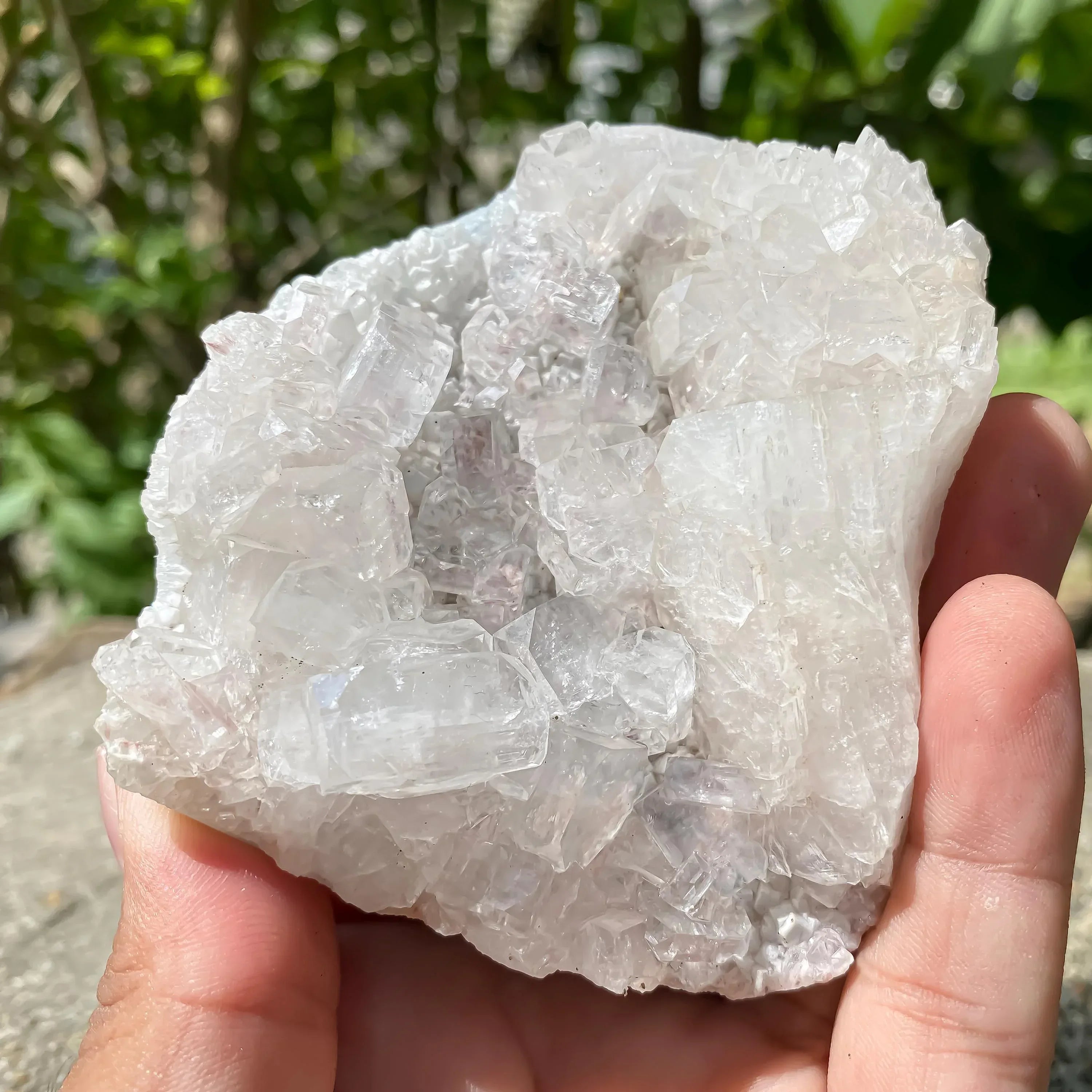 Apophyllite Zeolite Cluster: Meditation Decor Rough 225gm Zeolite