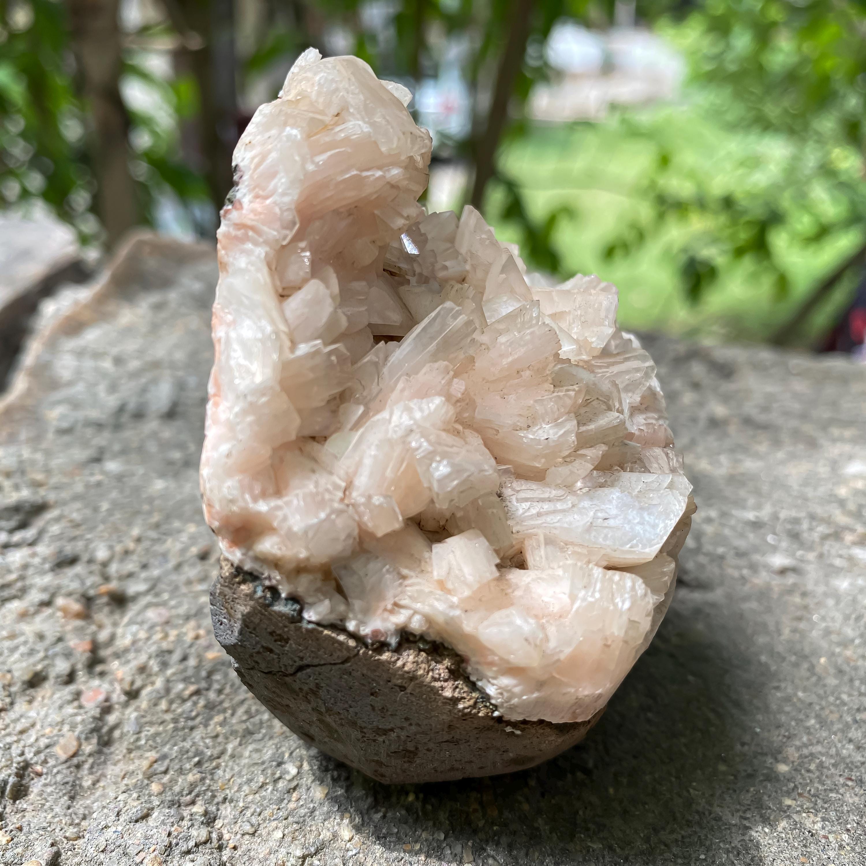 Stilbite Apophyllite Cluster - 220gm Rare Healing Crystals for Spiritual Growth & Home
