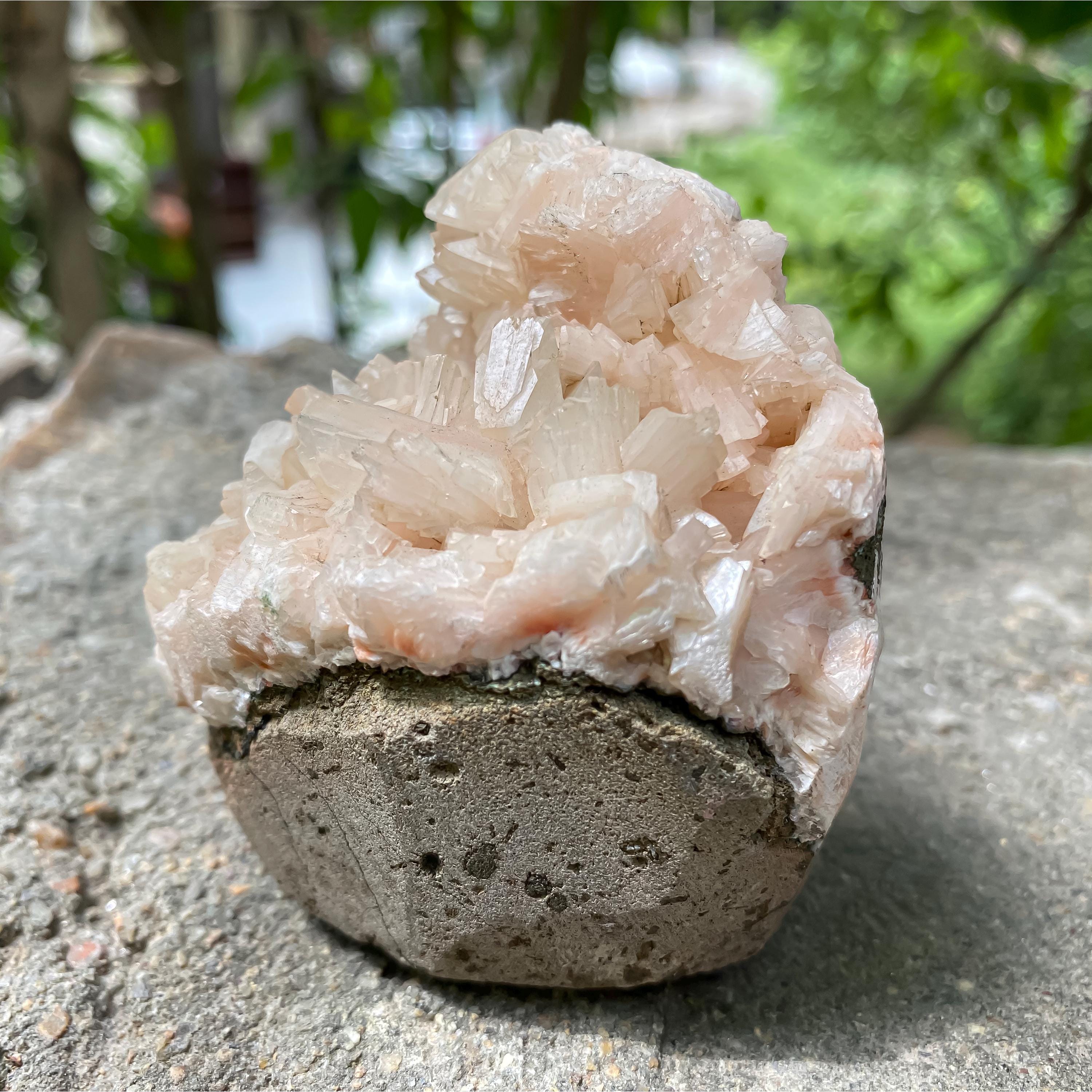 Stilbite Apophyllite Cluster - 220gm Rare Healing Crystals for Spiritual Growth & Home