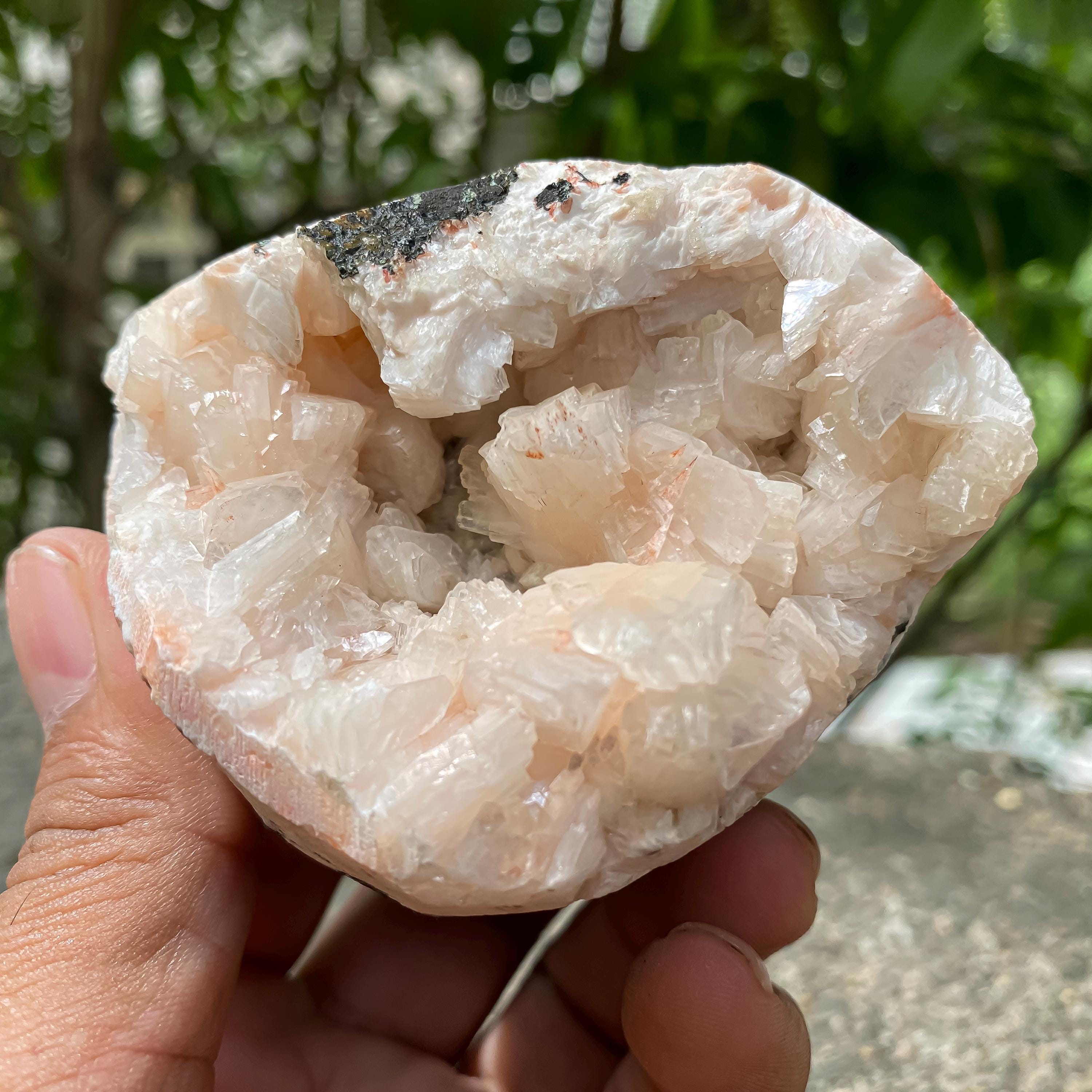 Stilbite Apophyllite Cluster - Sparkling Natural Crystal for Meditation Home Decor 290gm
