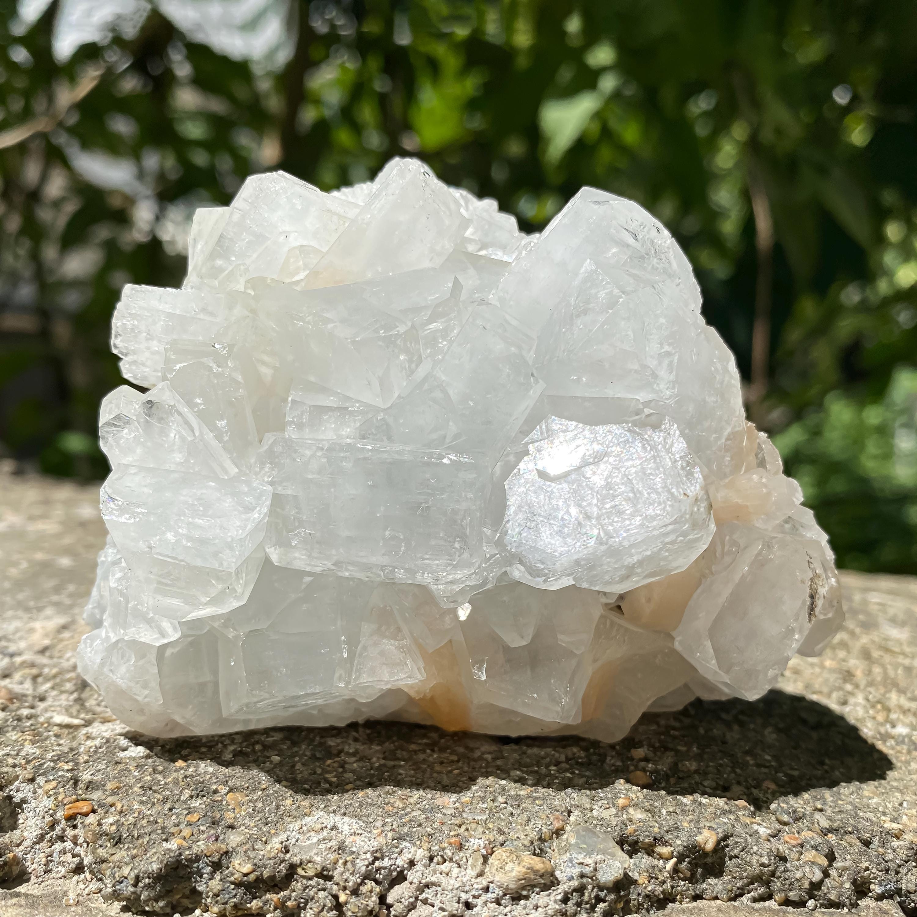 Natural White Apophyllite Crystal  Raw Cluster  Meditation & Healing Stone Decor Rough 296gm
