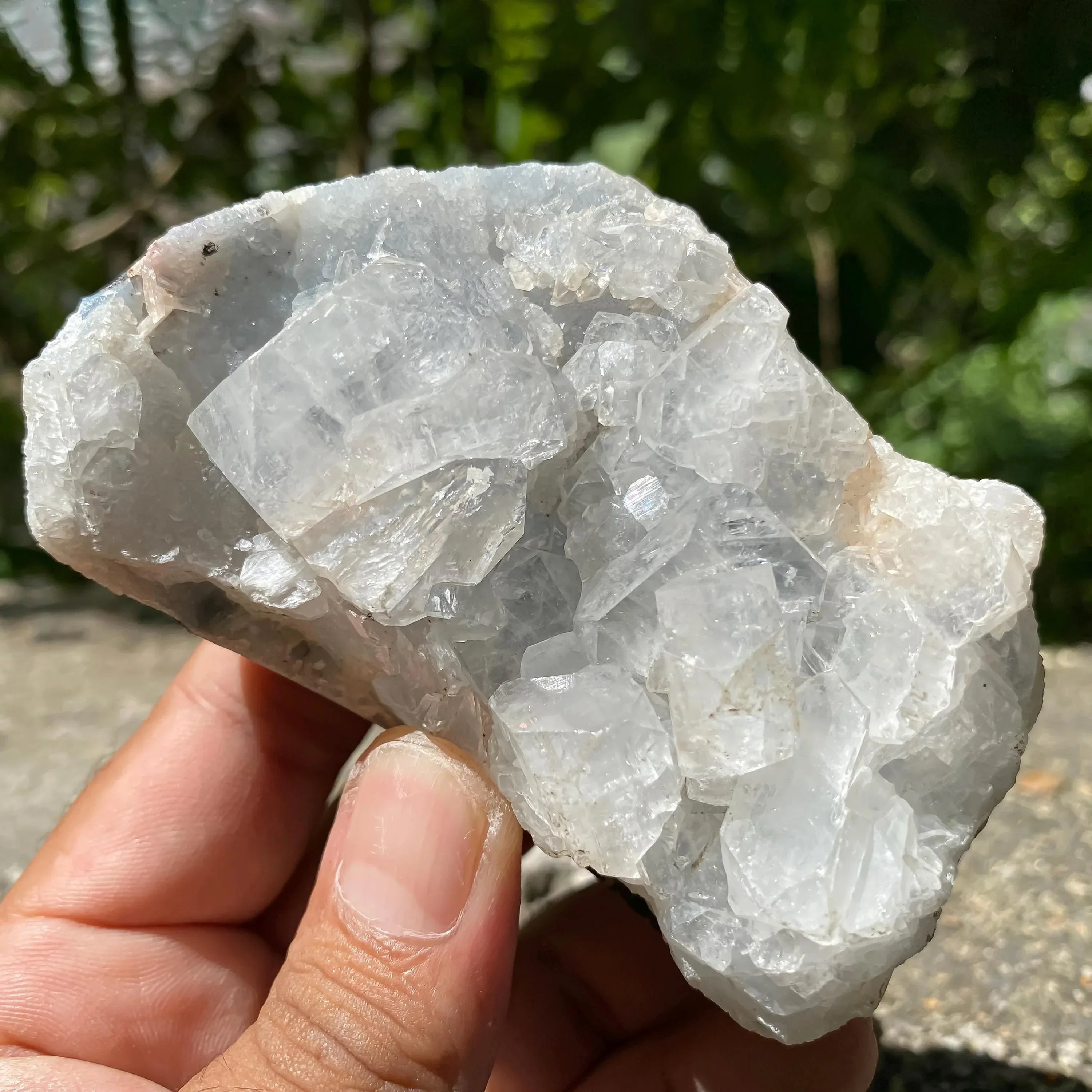 White Apophyllite Crystal Cluster 265gm Natural Rough Druzy Mineral Specimen Zeolite
