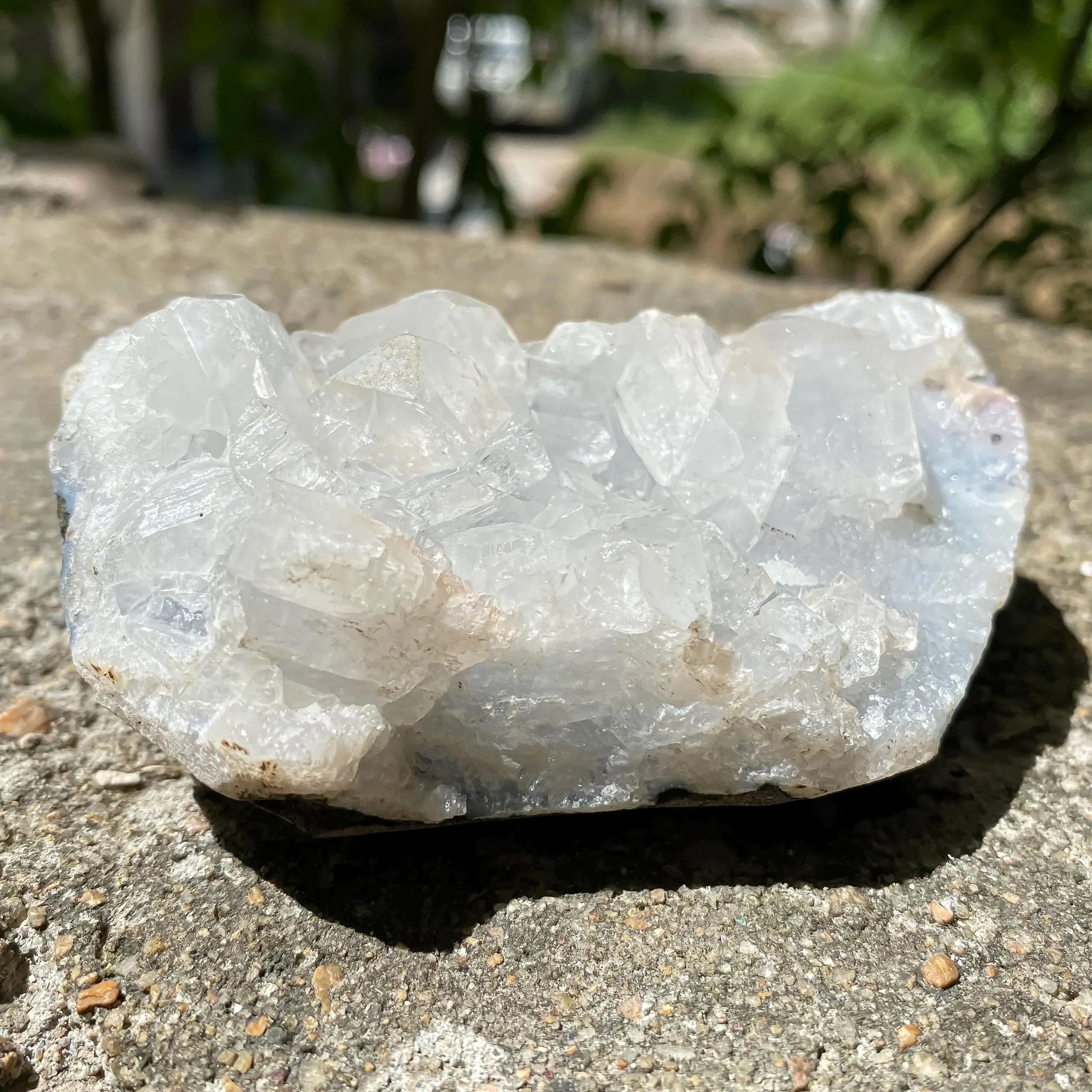 White Apophyllite Crystal Cluster 265gm Natural Rough Druzy Mineral Specimen Zeolite