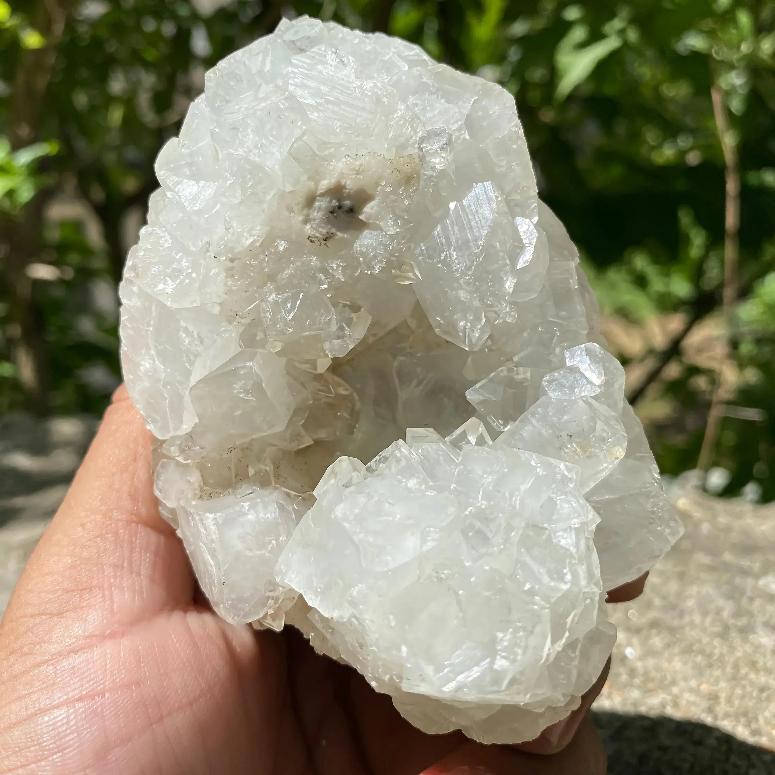 Apophyllite Zeolite Cluster:Meditation Decor Rough 410gm Zeolite