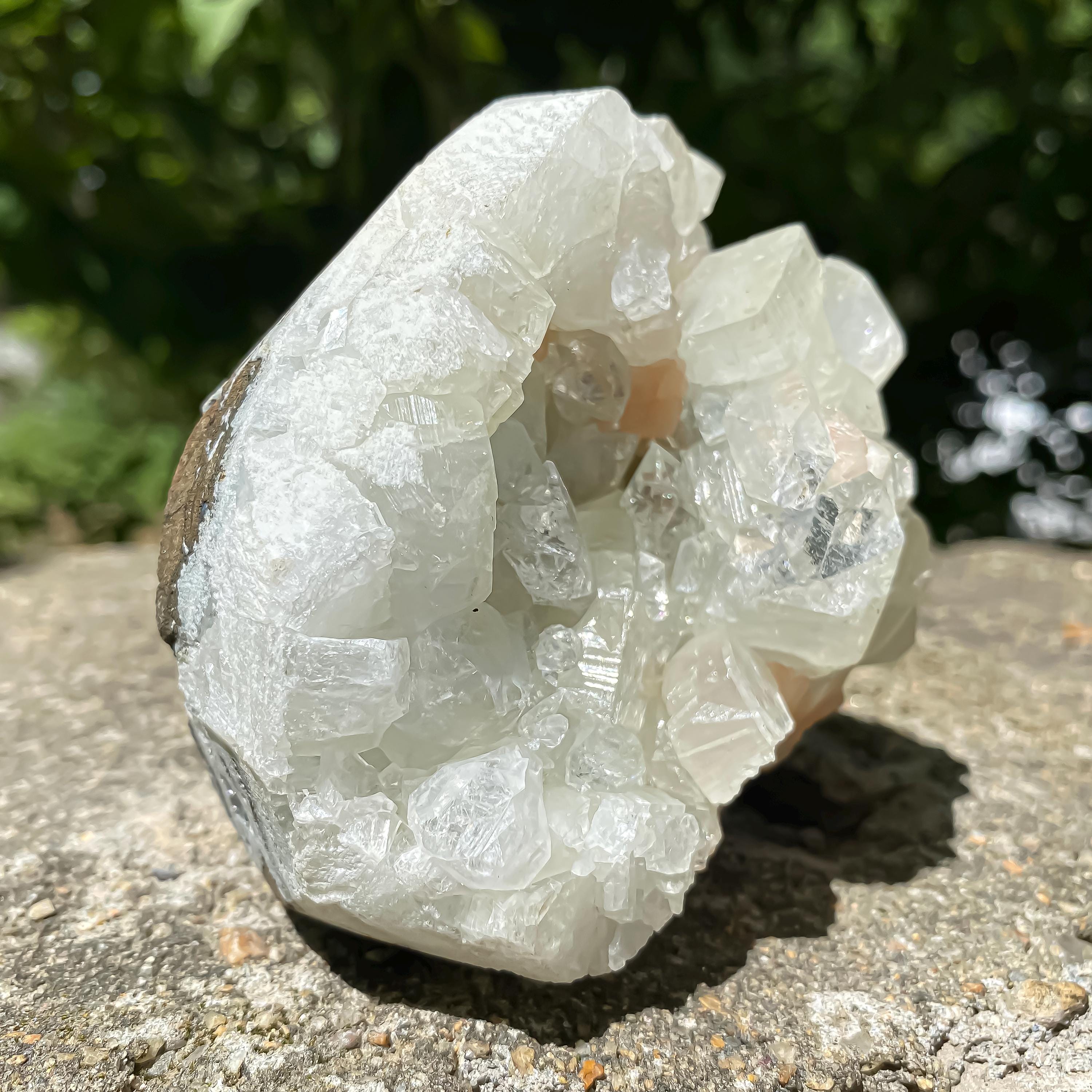 Raw White Apophyllite Cluster: 500gm Rare Crystal Specimen, Home Decor