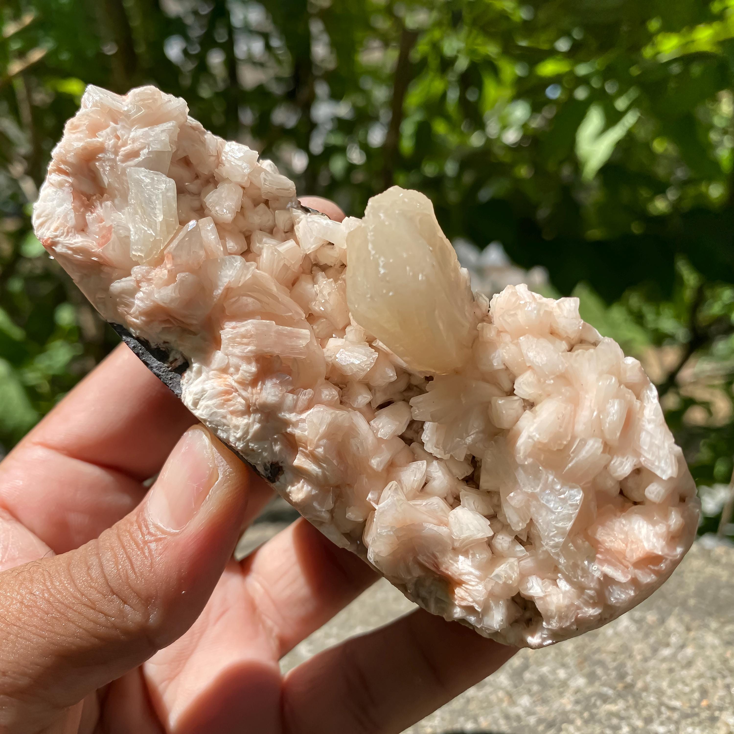 Stilbite Apophyllite : Natural Mineral Specimen, Raw Rough Mineral 255gm
