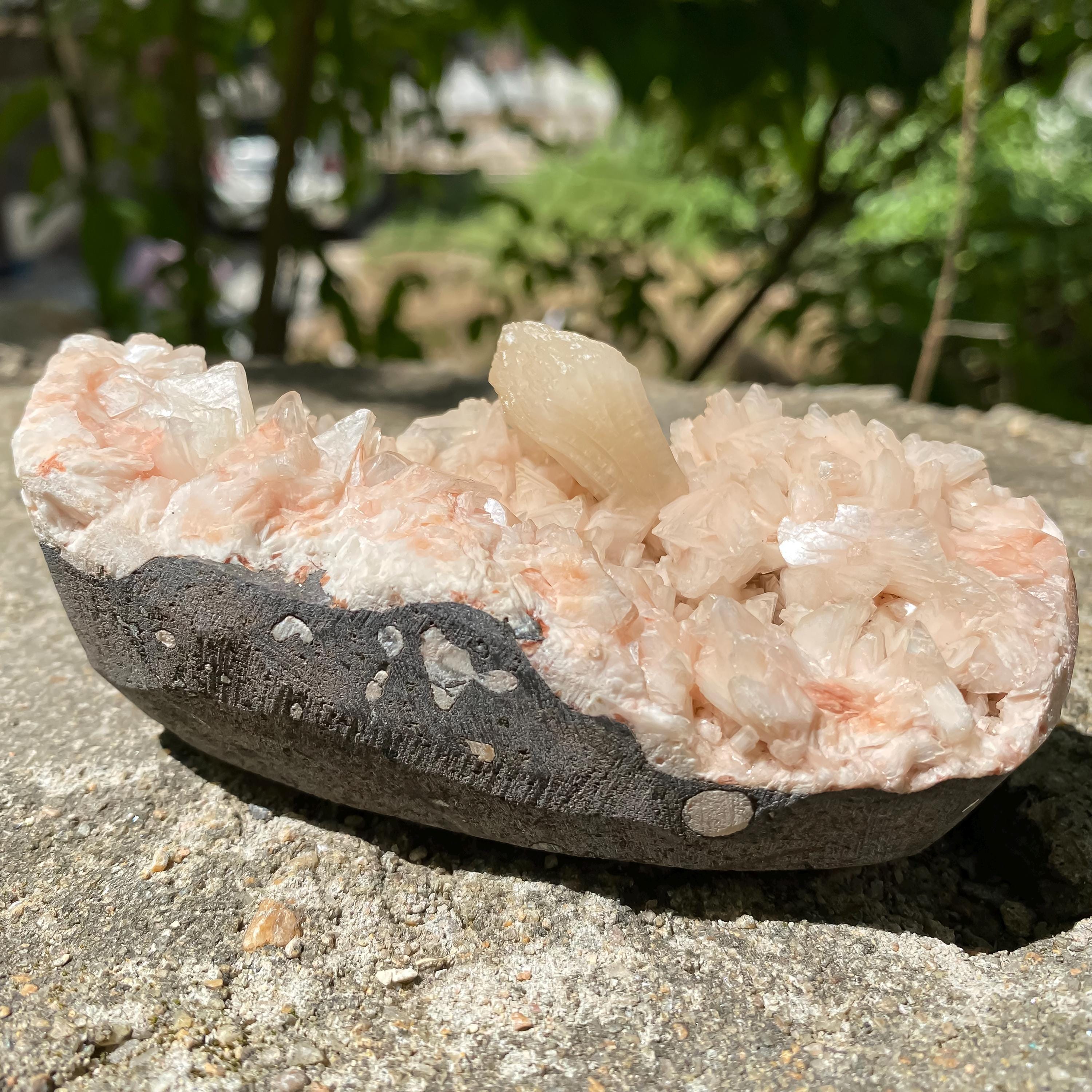 Stilbite Apophyllite : Natural Mineral Specimen, Raw Rough Mineral 255gm