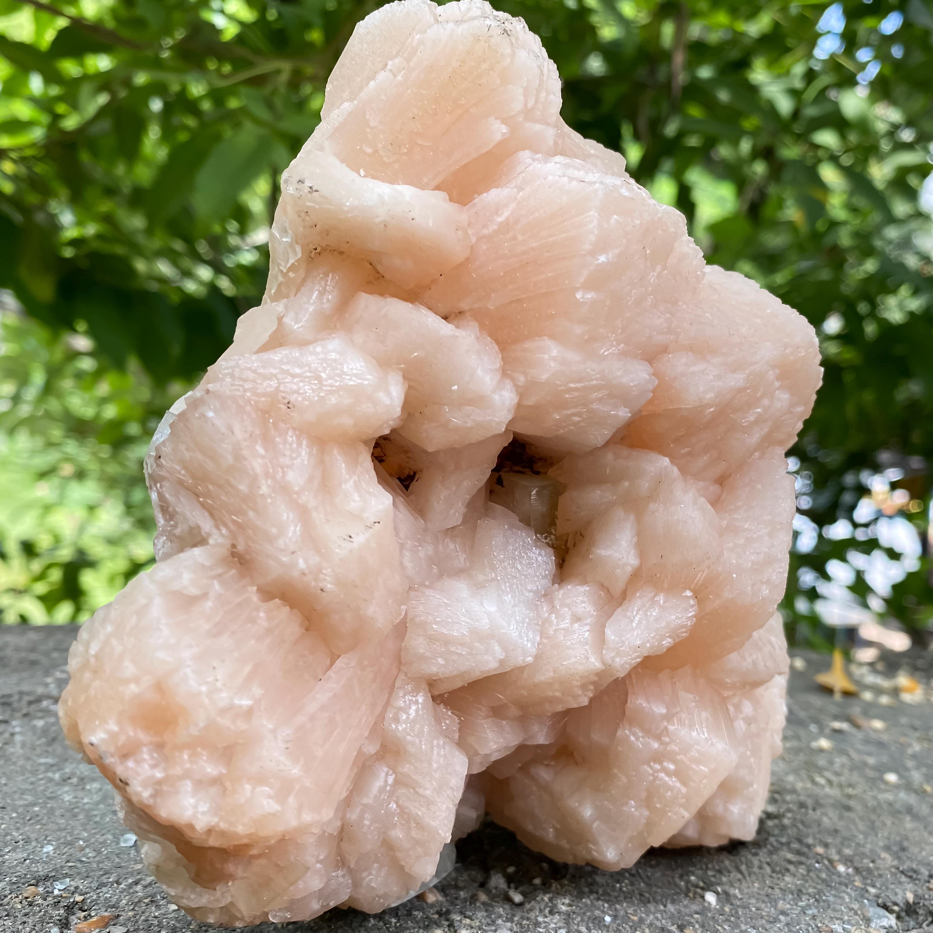 Stillbite Apophyllite Geode Cluster Natural Healing Crystal Minerals Specimen Rough