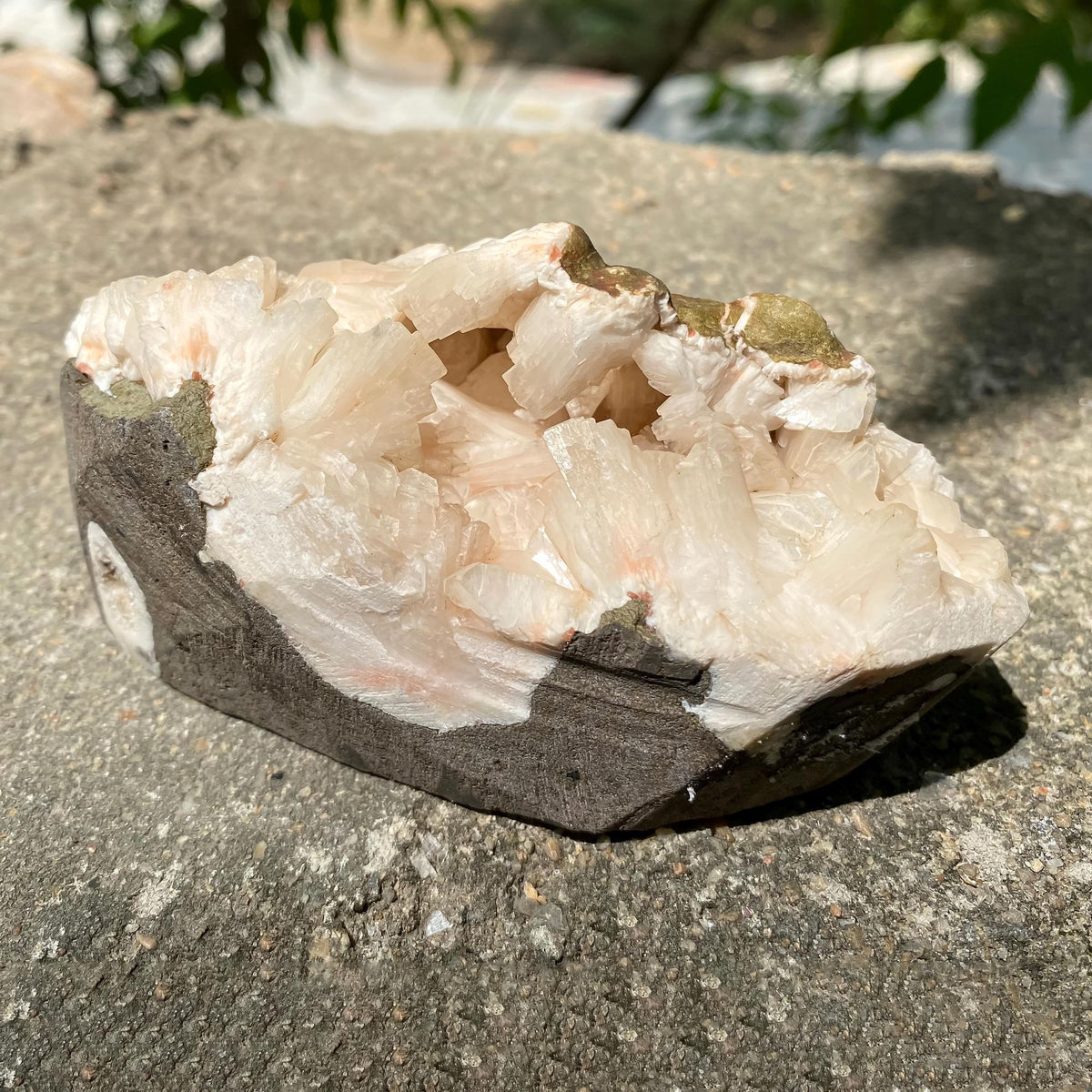 Raw Peach Stilbite Apophyllite Cluster: Healing Crystal Rough Minerals 315gm Zeolite