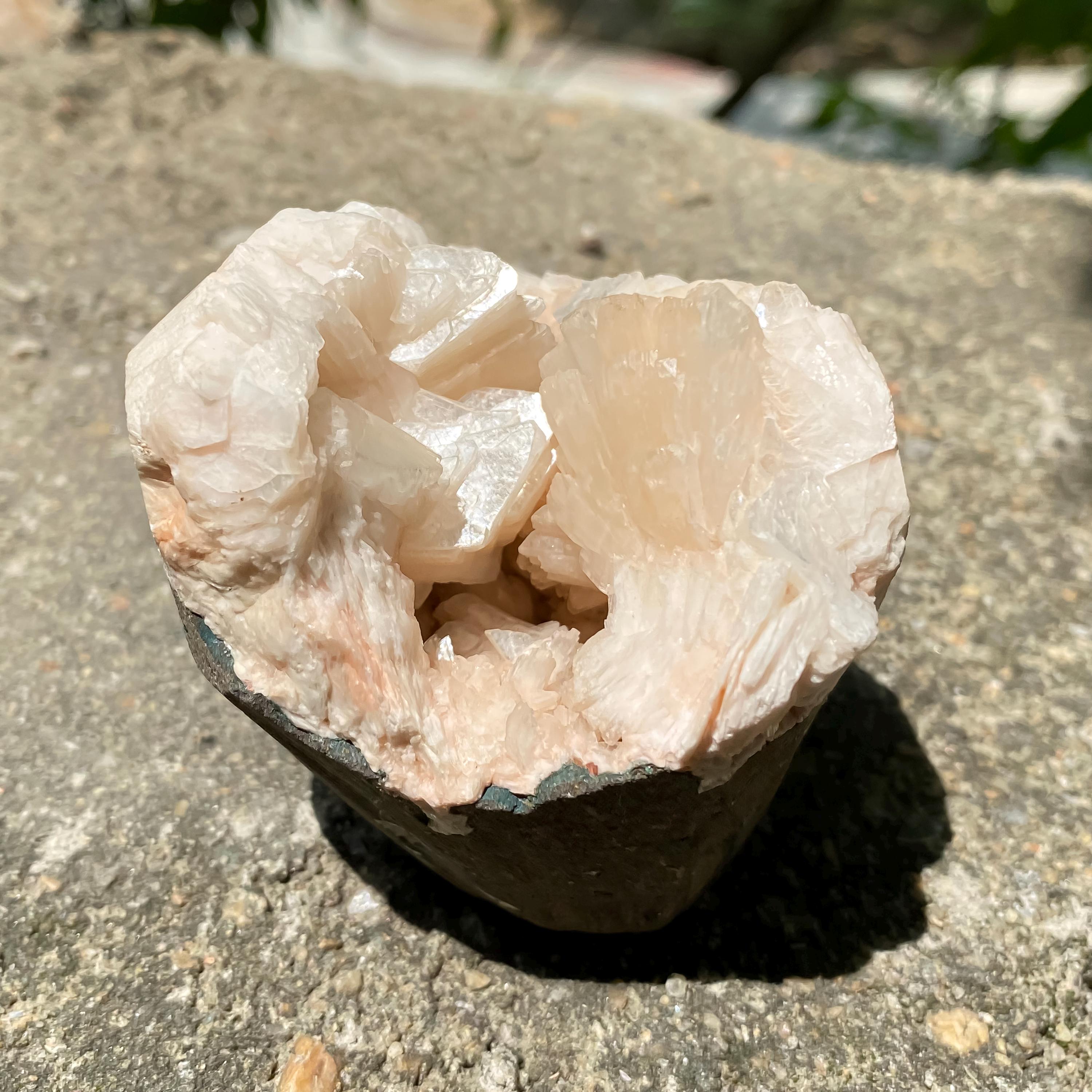 Stilbite Apophyllite Cluster: High Vibration Healing Crystal 230gm