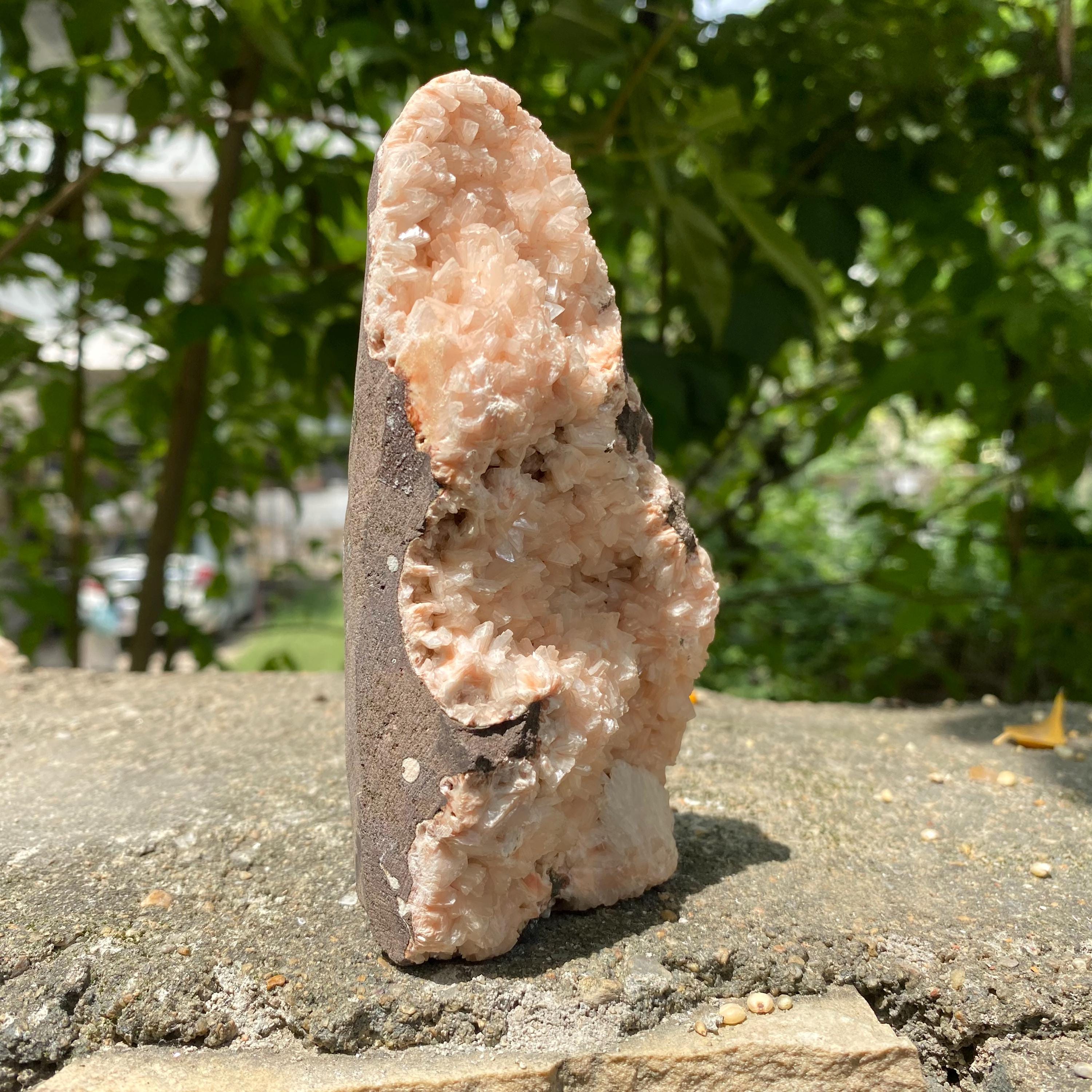 Stilbite Apophyllite Cluster: Calming Healing Crystal Decor 475gm