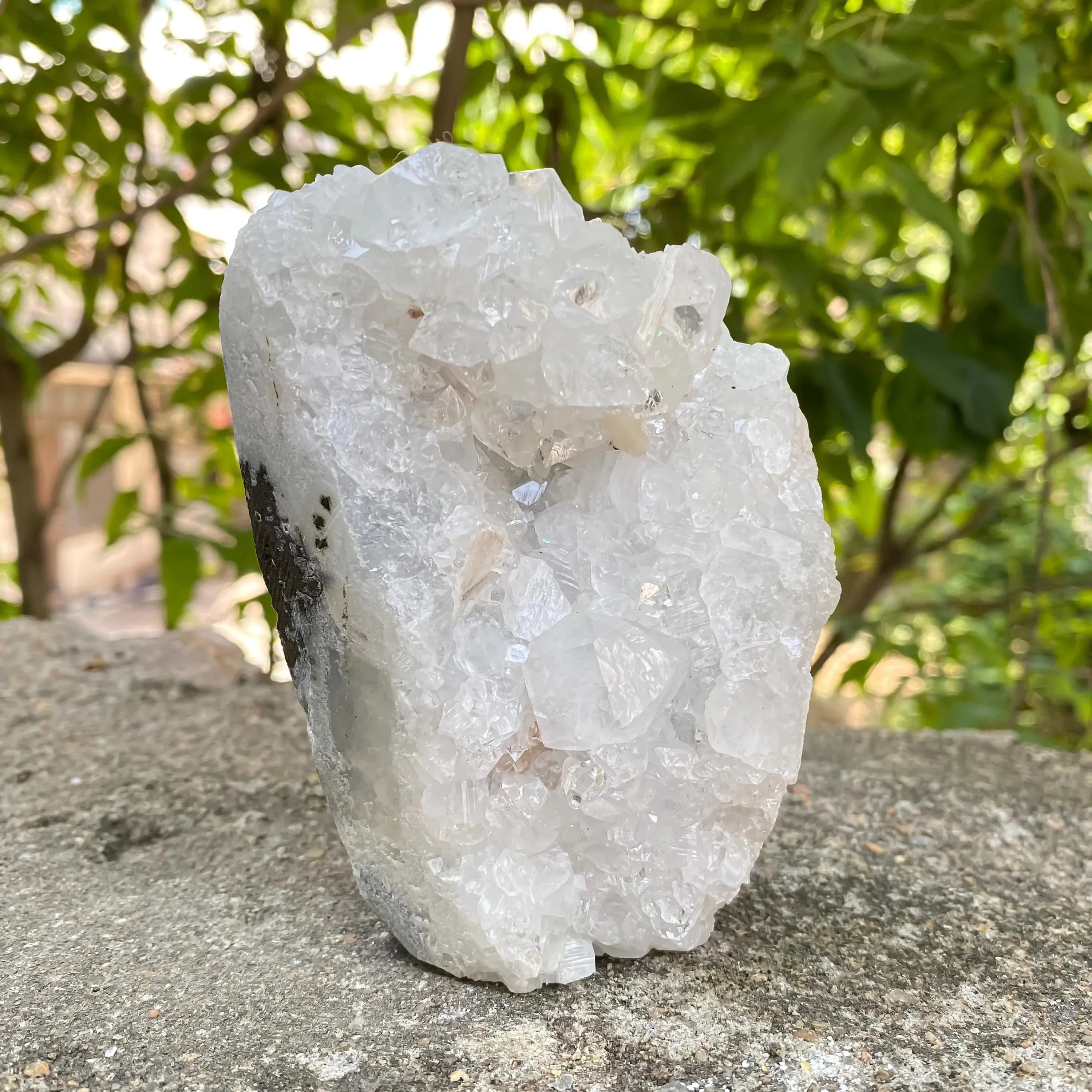 565gm Natural White Apophyllite Cluster Raw Crystal Mineral Reiki Healing Specimen Zeolite