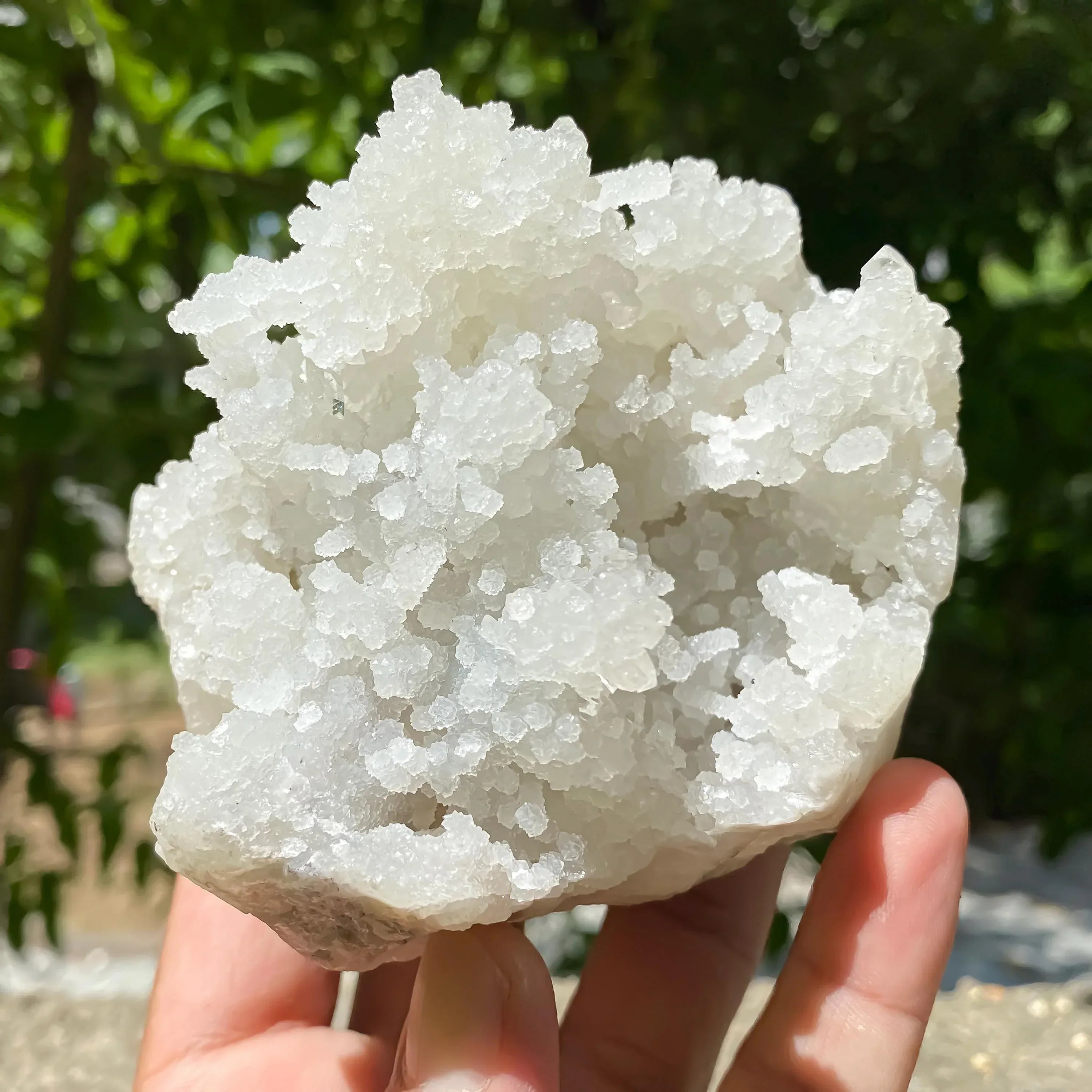 550gm Raw Chalcedony Apophyllite Zeolite Cluster Sparkling Crystal for Healing & Display Zeolite