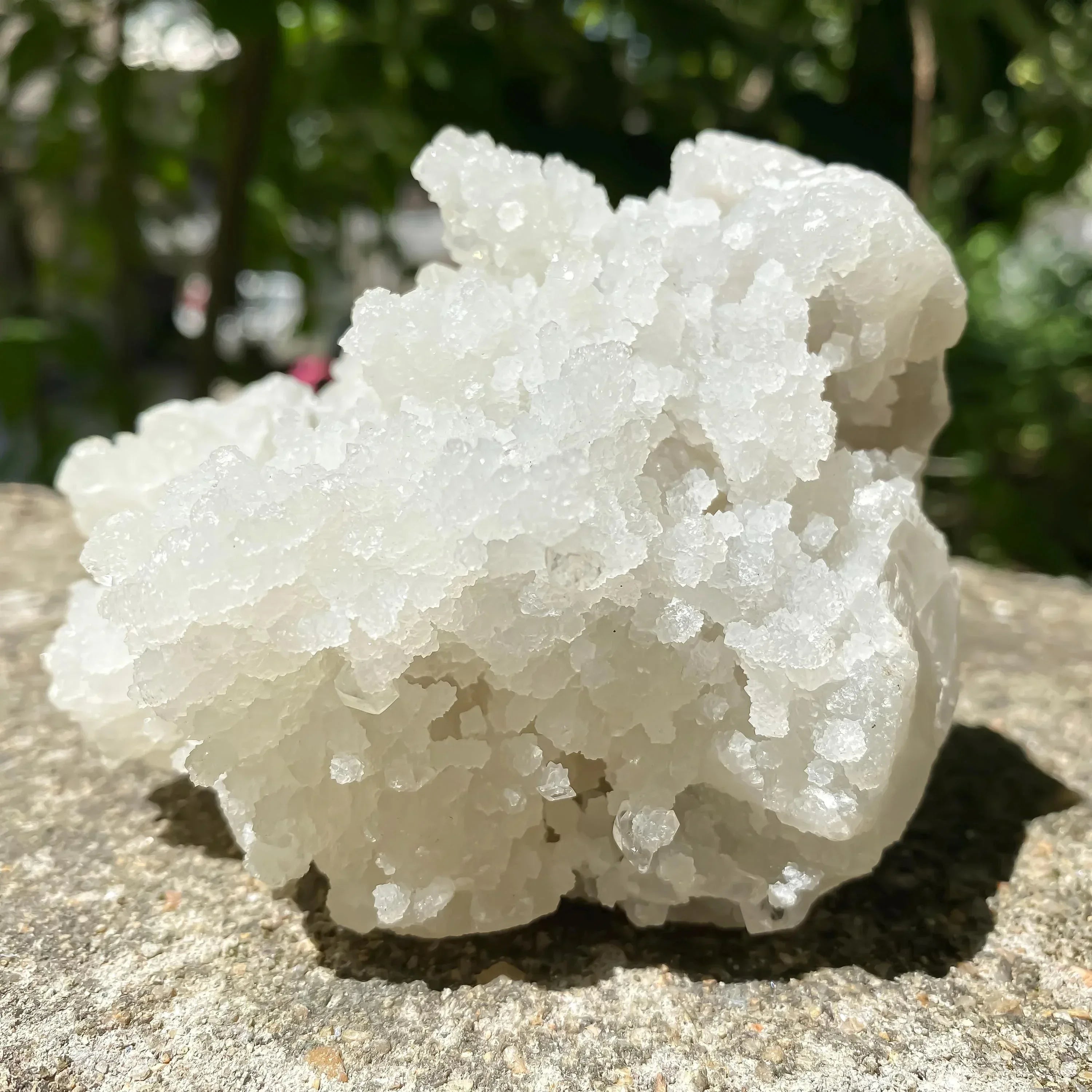 550gm Raw Chalcedony Apophyllite Zeolite Cluster Sparkling Crystal for Healing & Display Zeolite