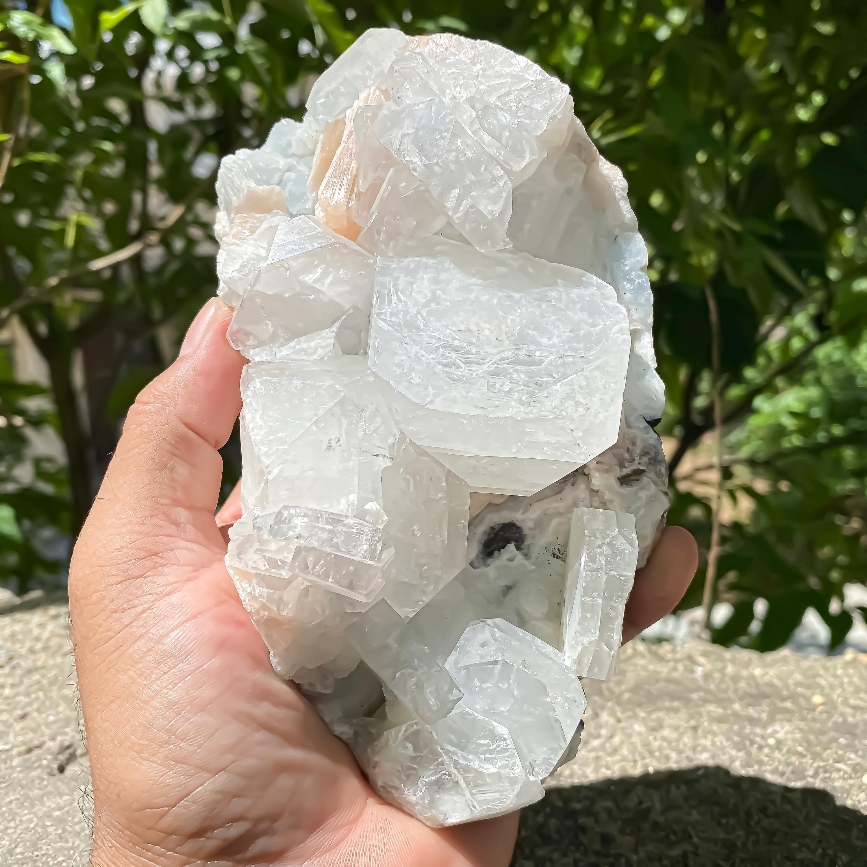 Apophyllite Cluster Crystal Specimen  Natural Rough Mineral Stone for Energy Healing, Meditation, Home Decor