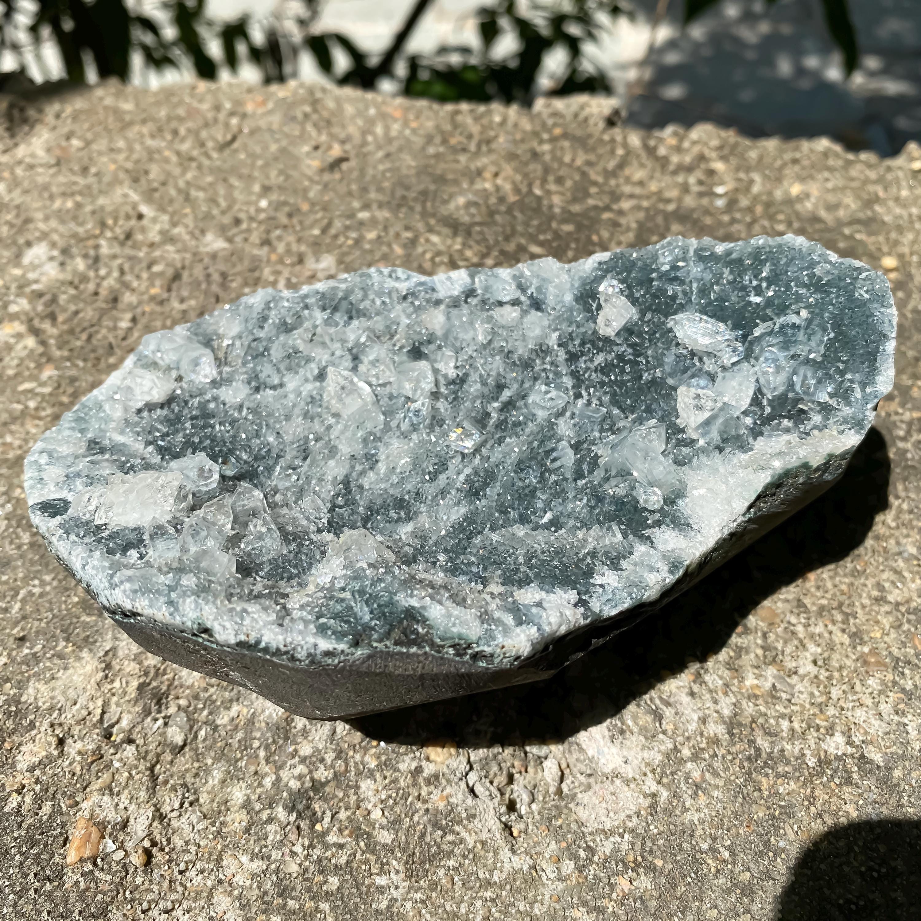 Raw White Apophyllite Cluster: Natural Zeolite Stone, Reiki Crystal 695gm