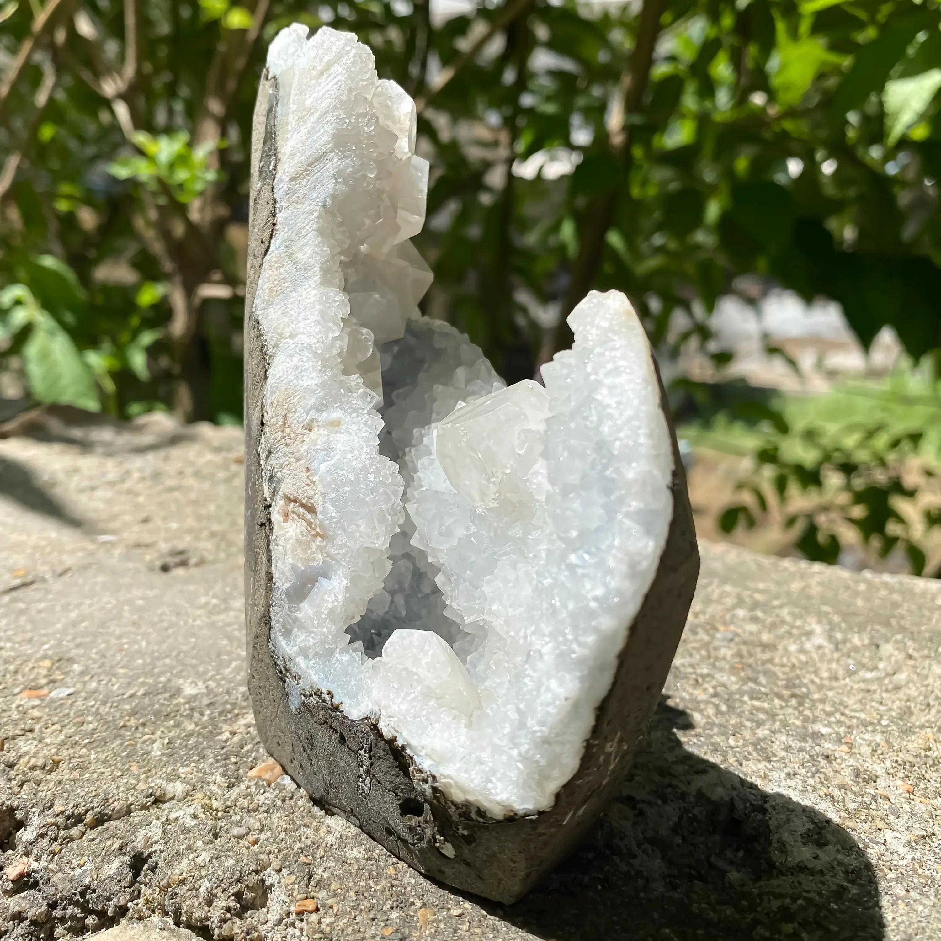 White Apophyllite Crystal Cluster Rough Mineral Specimen, Meditation Decor 655gm Zeolite