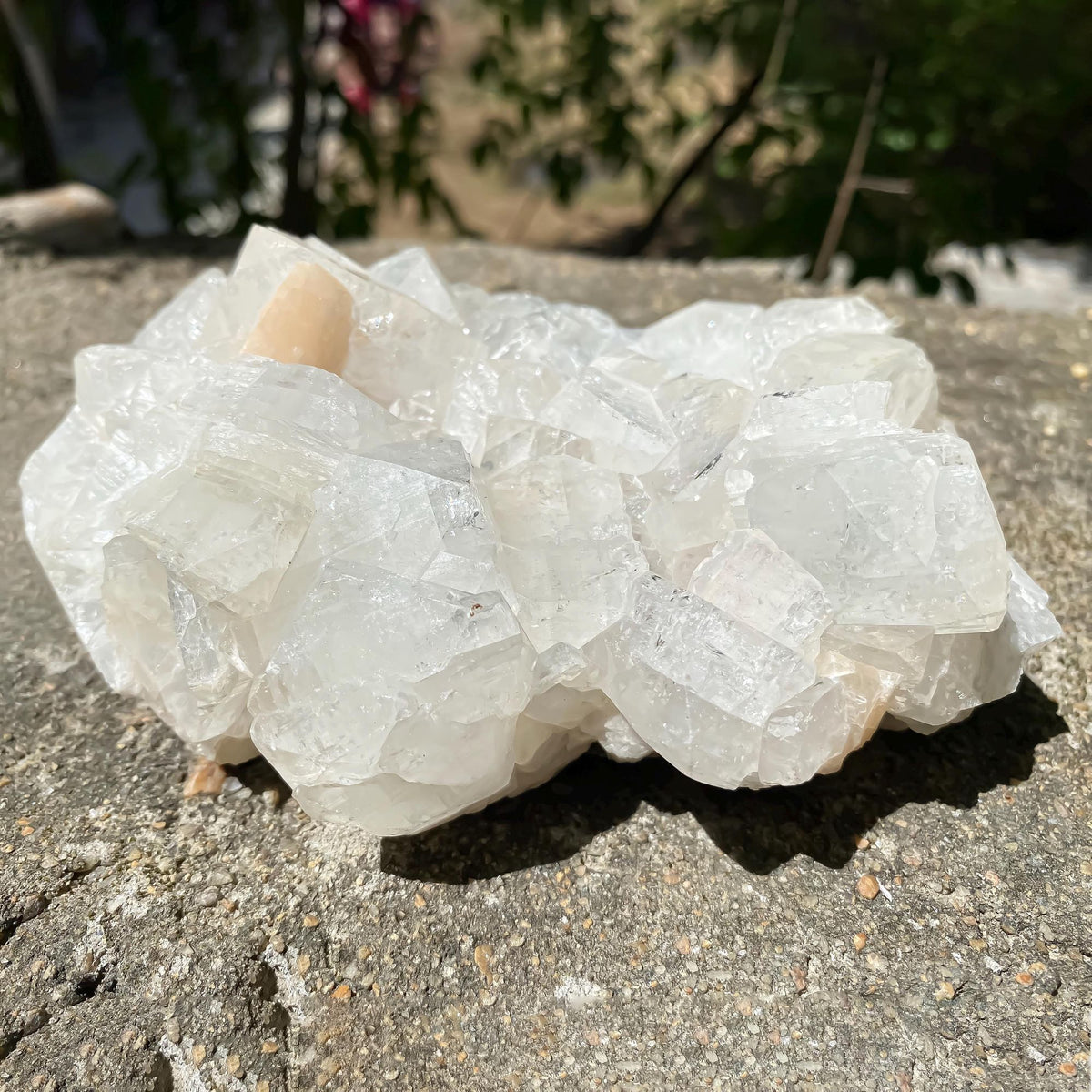 Natural Apophyllite Crystal Cluster Spiritual Home Decor, Meditation Stone 835gm Zeolite